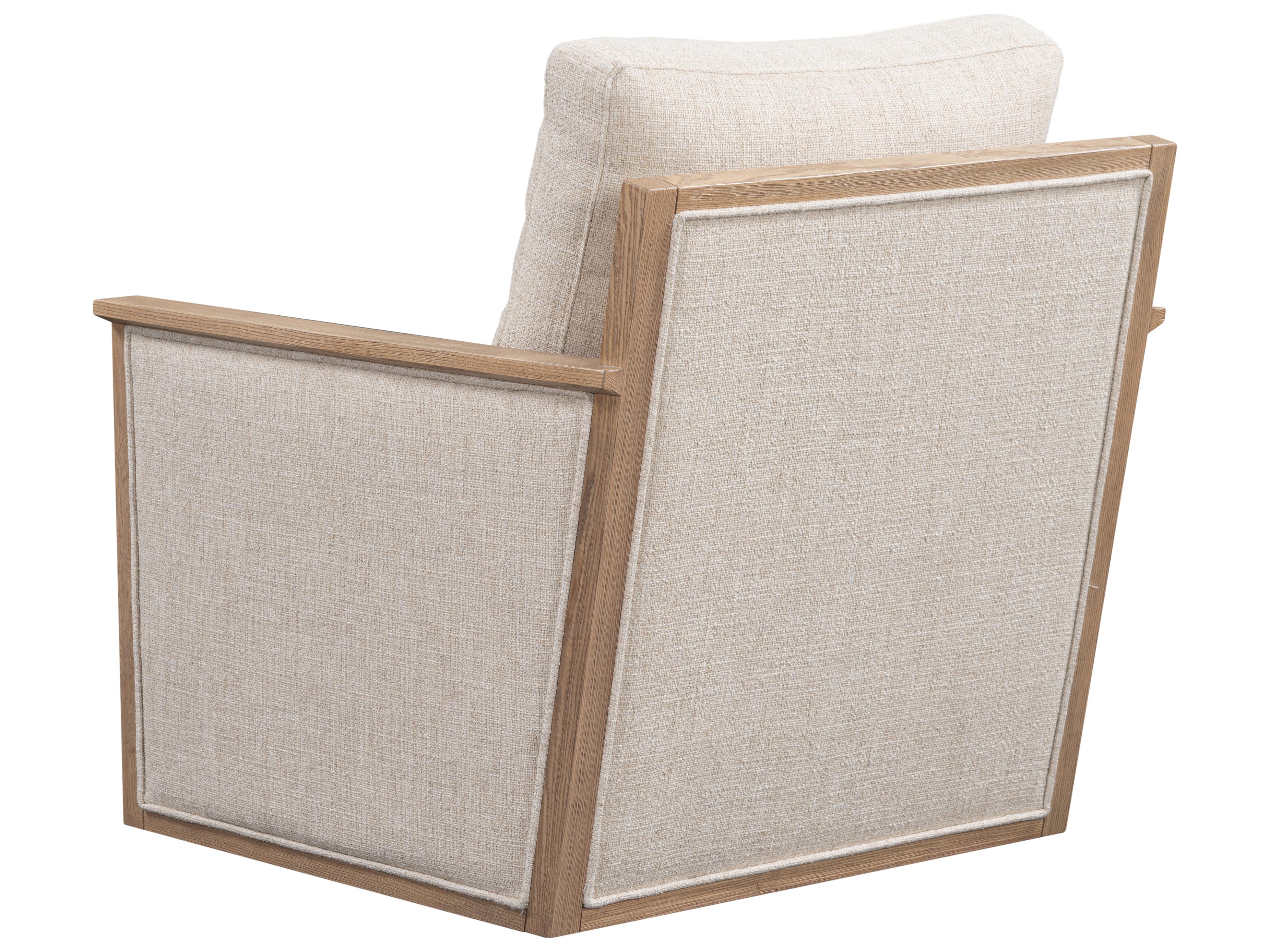 Classic Home Norman Swivel Beige Accent Chair