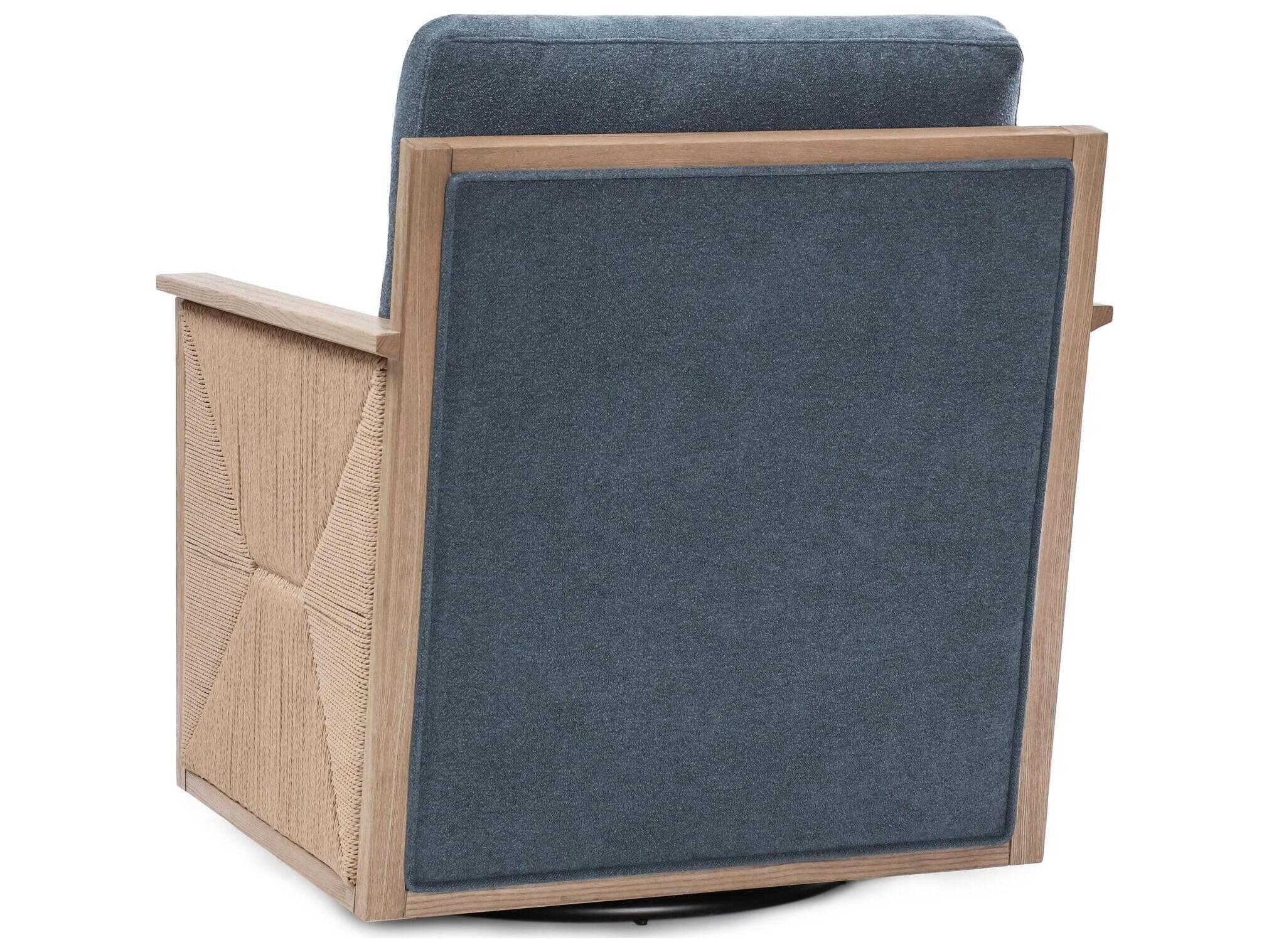 Classic Home Norman Swivel Blue Accent Chair