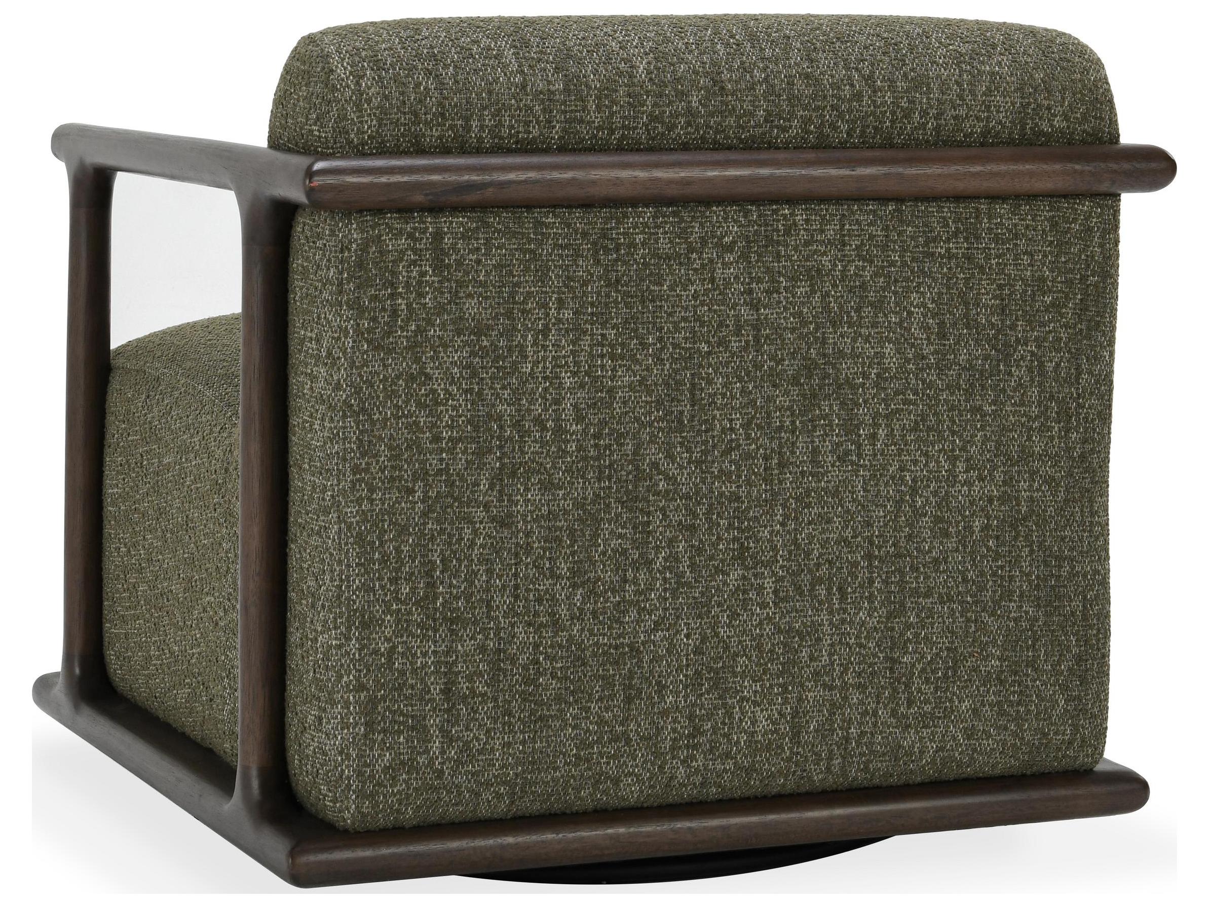 Classic Home Lucia Swivel Brown Accent Chair