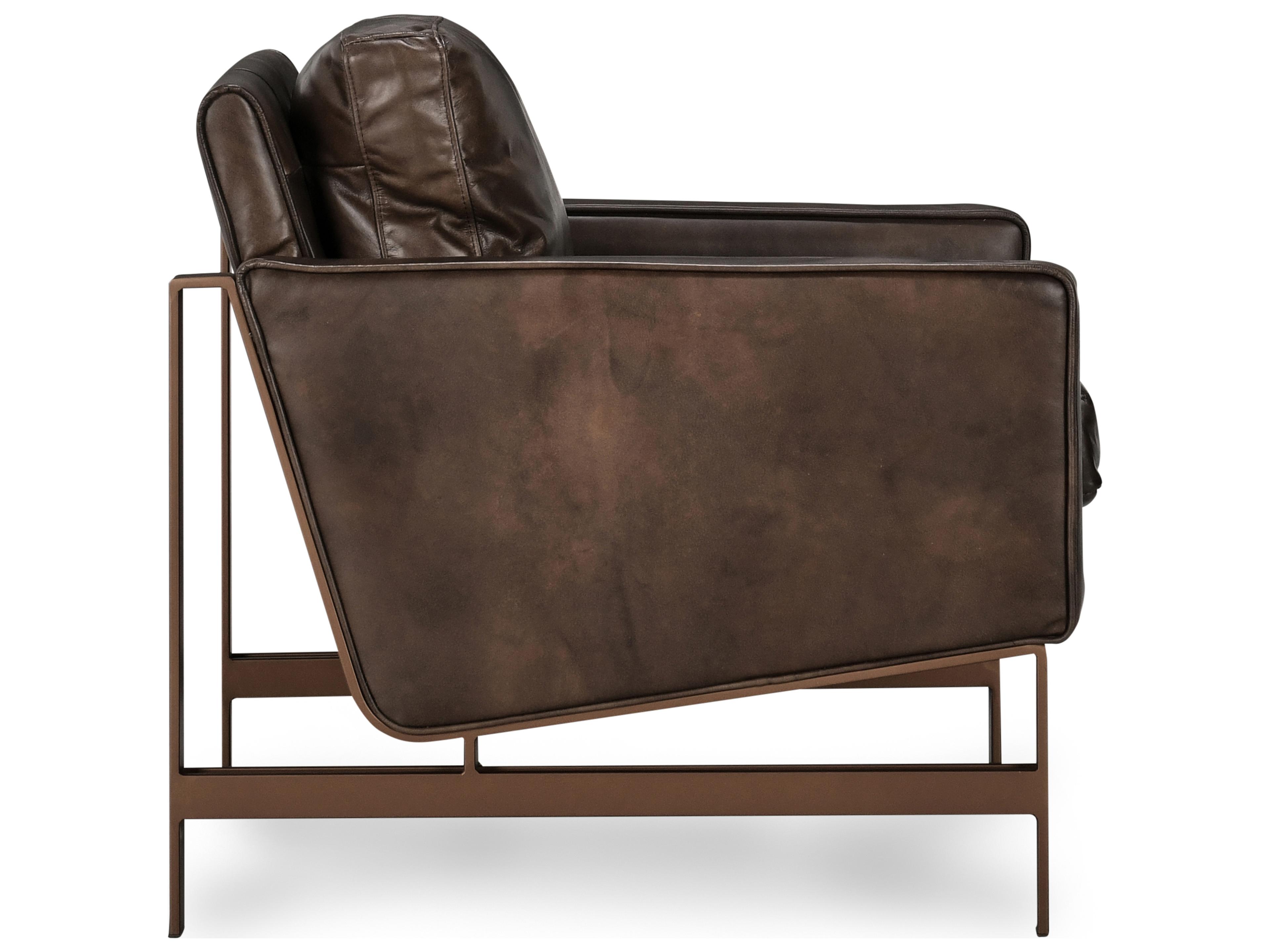 Classic Home Chazzie Bronze Leather Club Chair