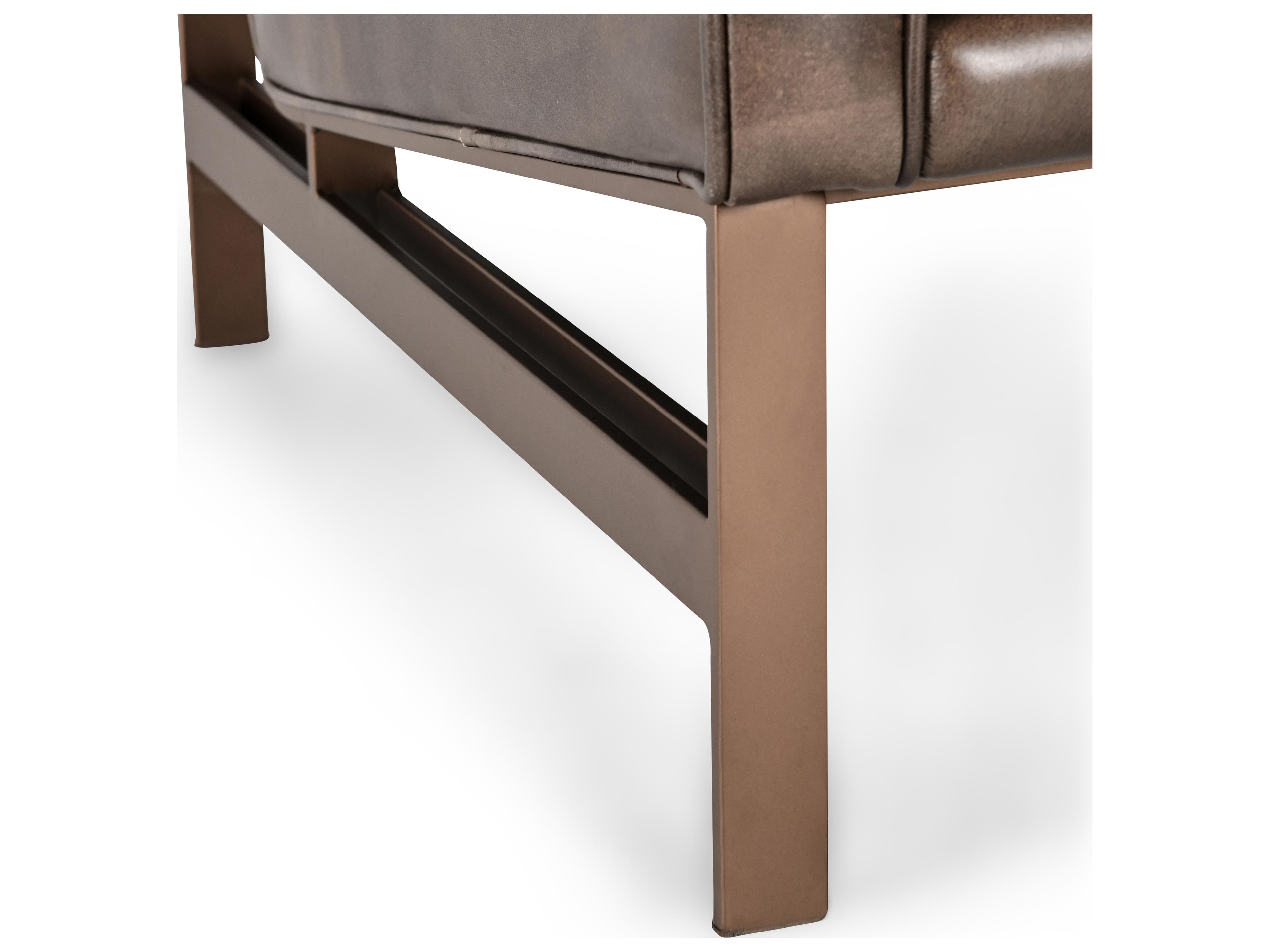 Classic Home Chazzie Bronze Leather Club Chair