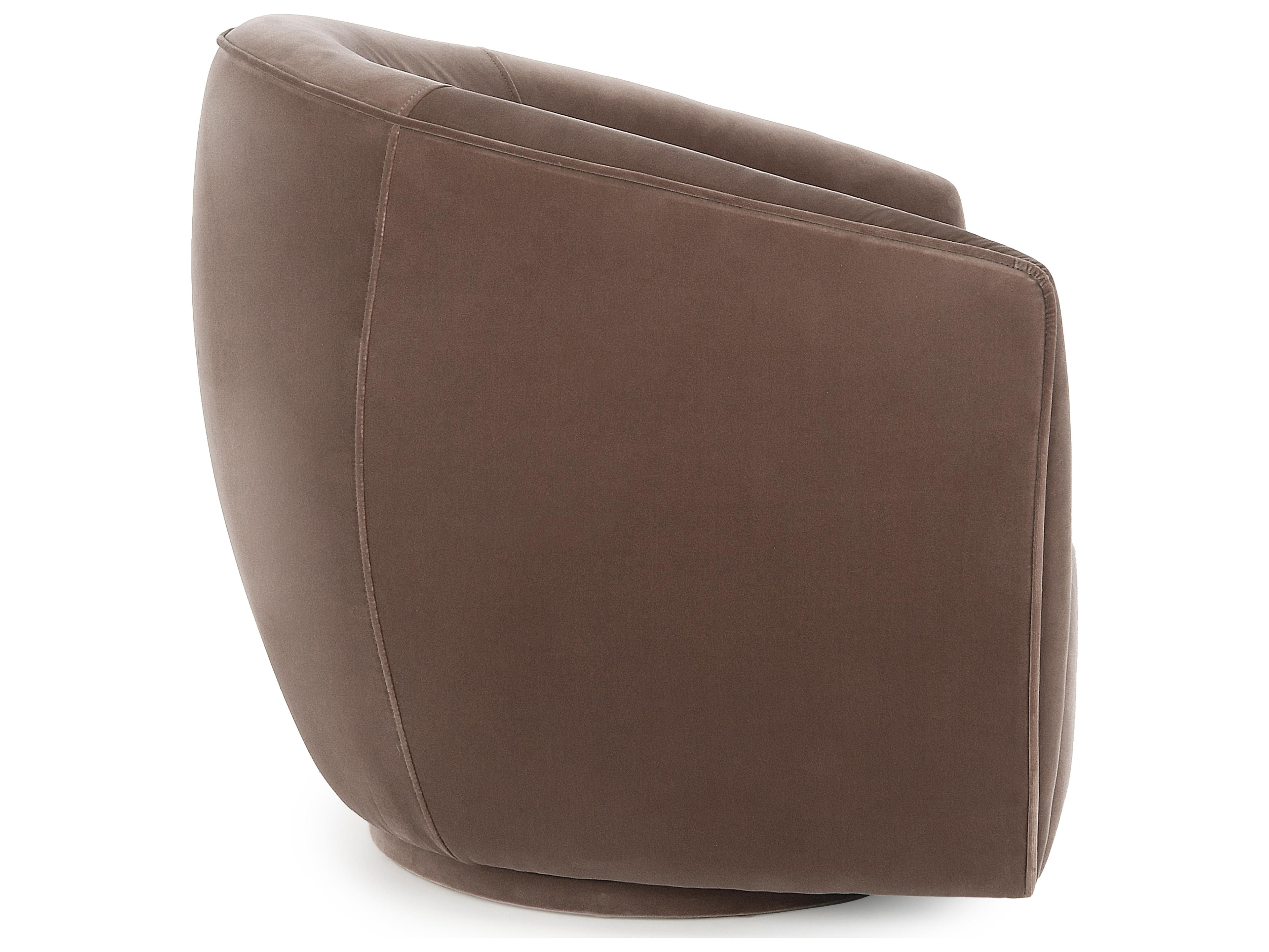 Classic Home Harper Swivel Brown Accent Chair