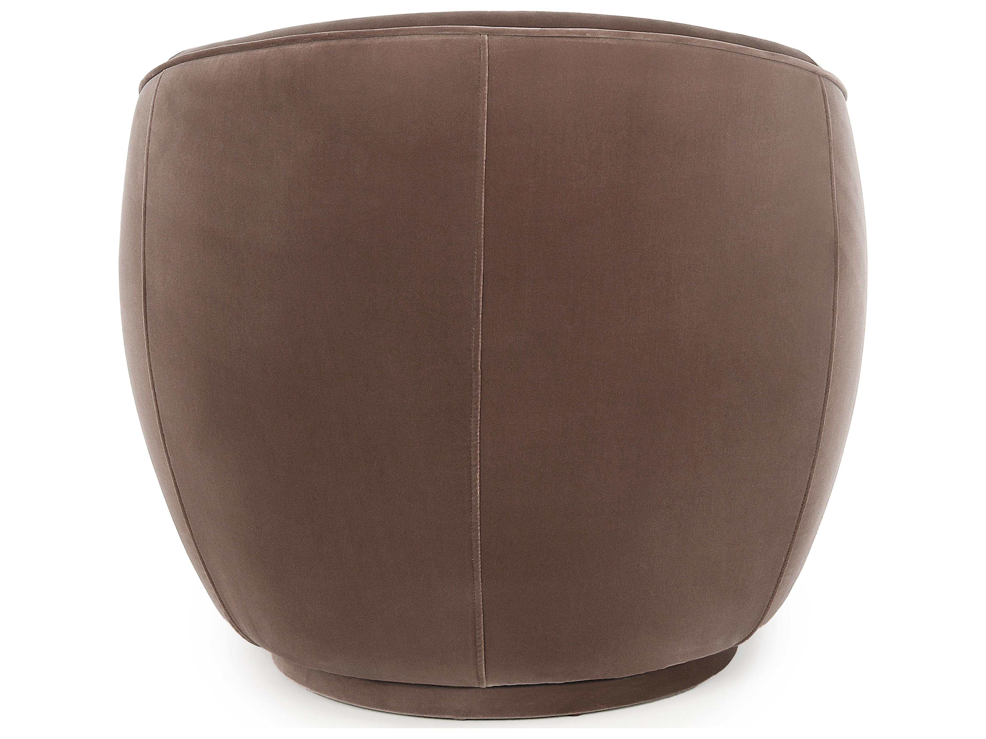 Classic Home Harper Swivel Brown Accent Chair