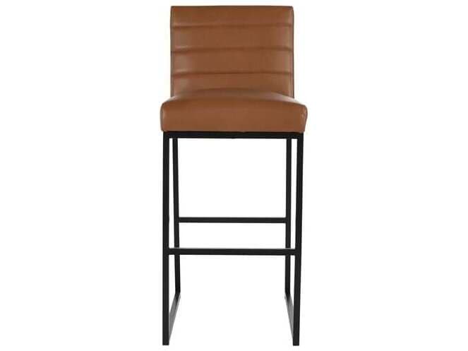Classic Home Seville Cognac Leather Bar Stool