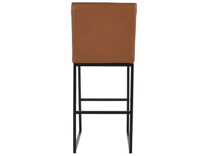 Classic Home Seville Cognac Leather Bar Stool