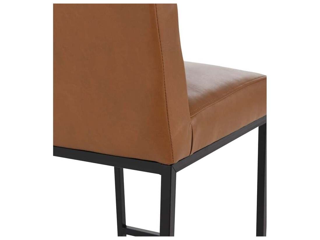 Classic Home Seville Cognac Leather Bar Stool