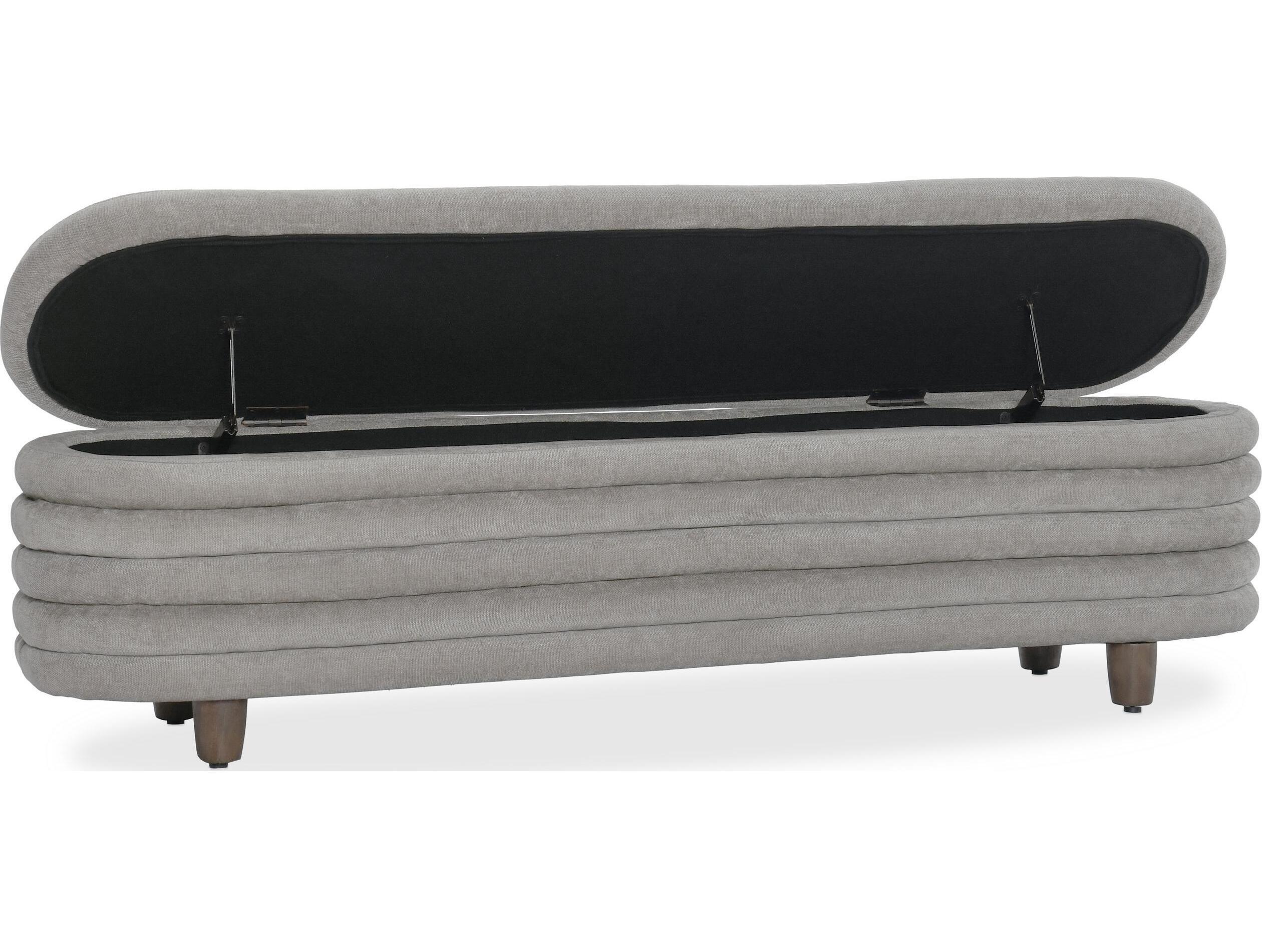 Classic Home Anders Gray Upholstered Accent Bench