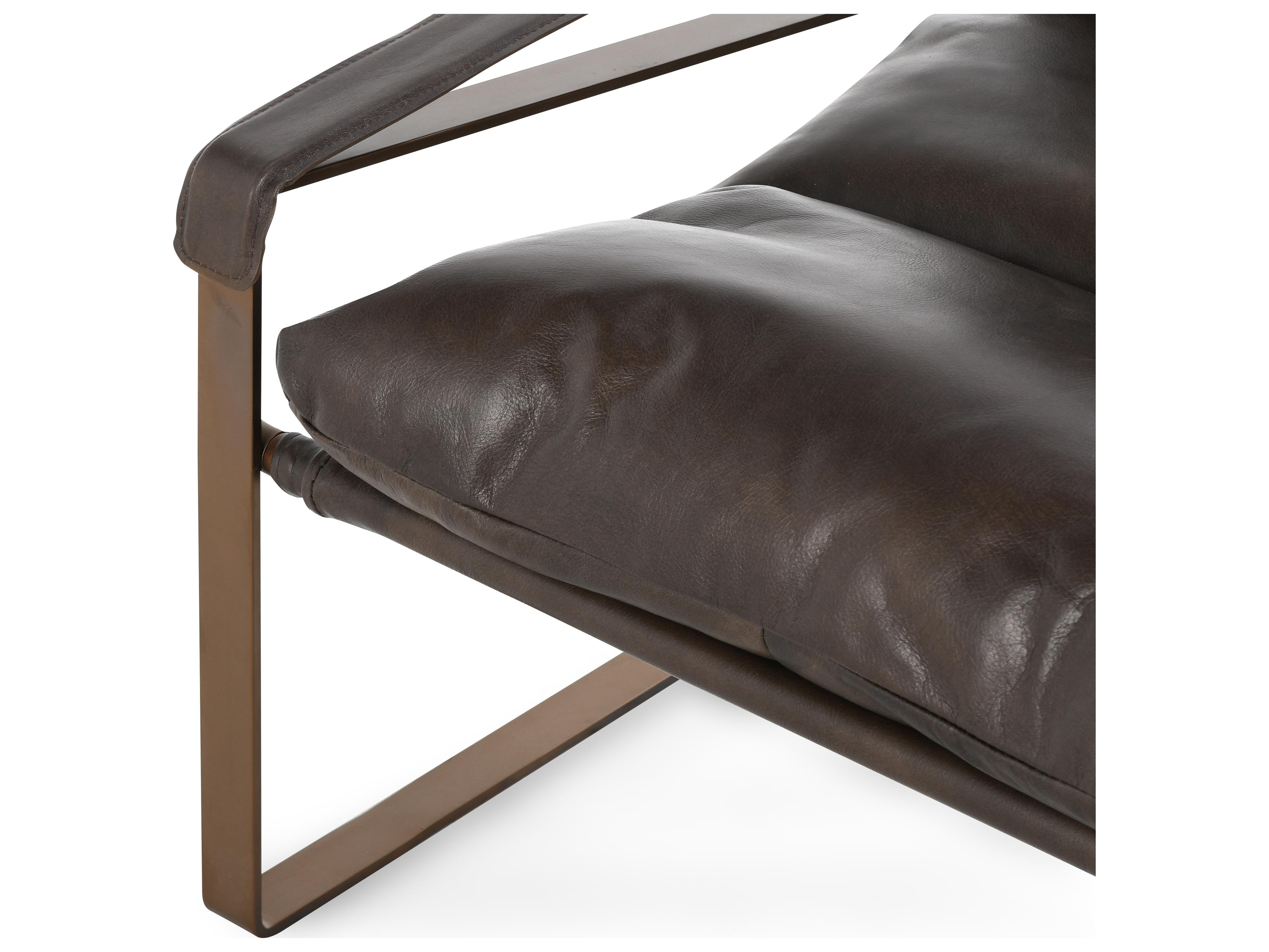 Classic Home Morgan Bronze Leather Accent Chair