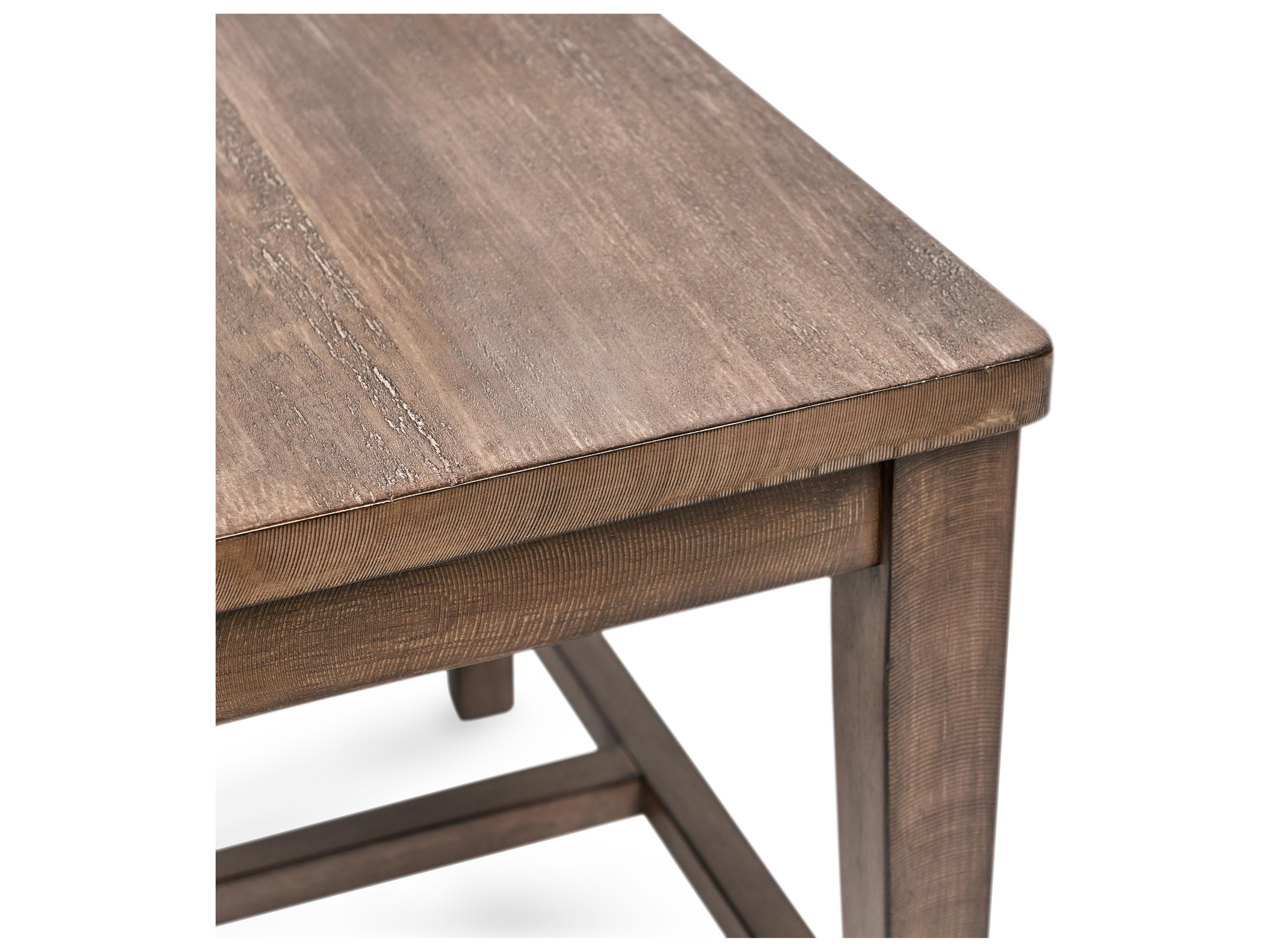 Classic Home Ollie Pine Wood Brown Armless Dining Chair Set of 2