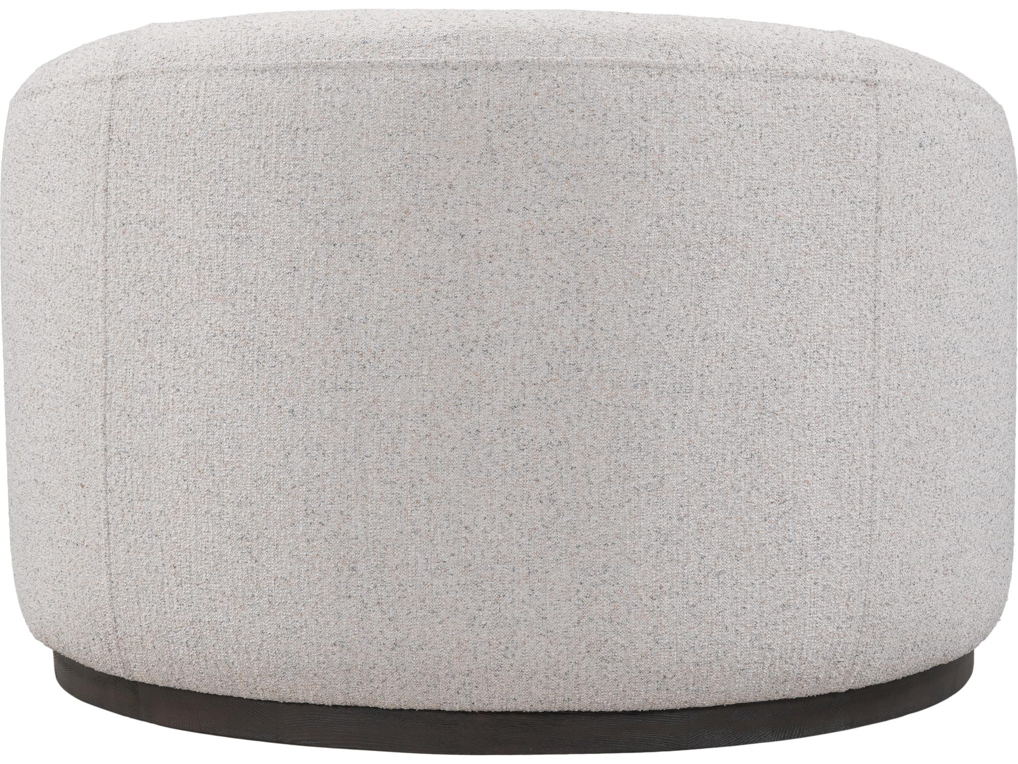 Classic Home Beverly Swivel White Accent Chair