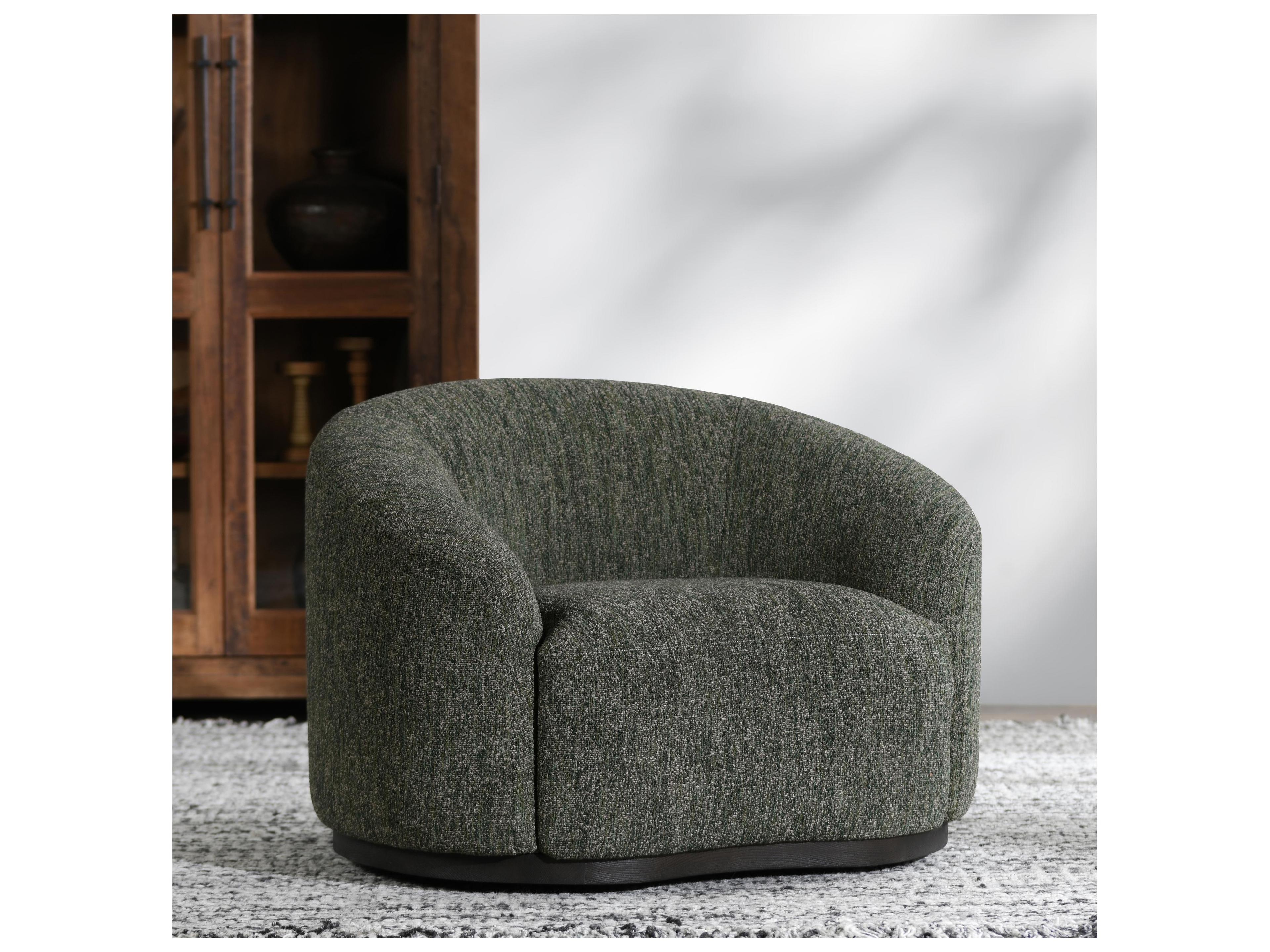 Classic Home Beverly Swivel Green Accent Chair