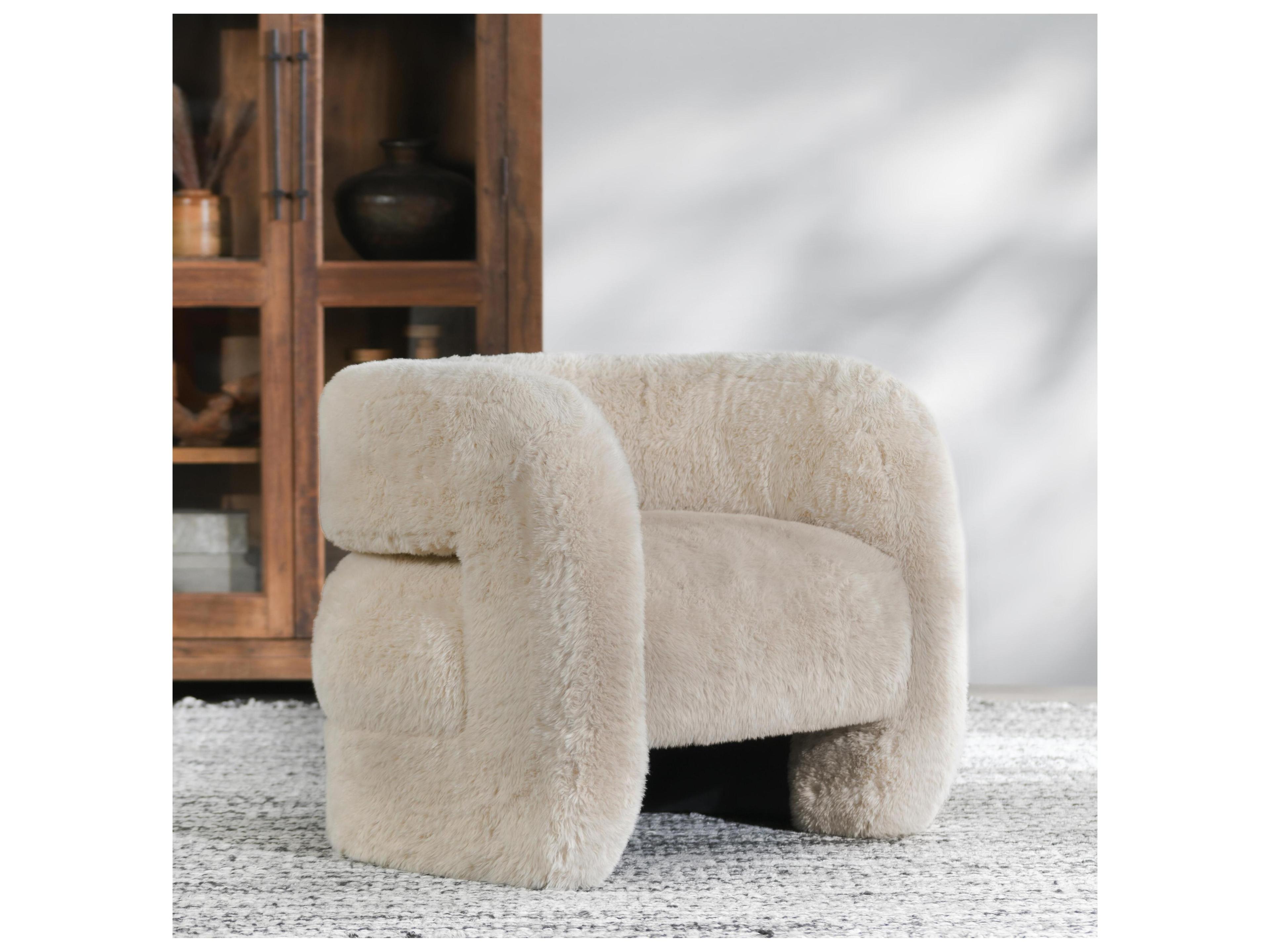Classic Home Teddy Beige Accent Chair
