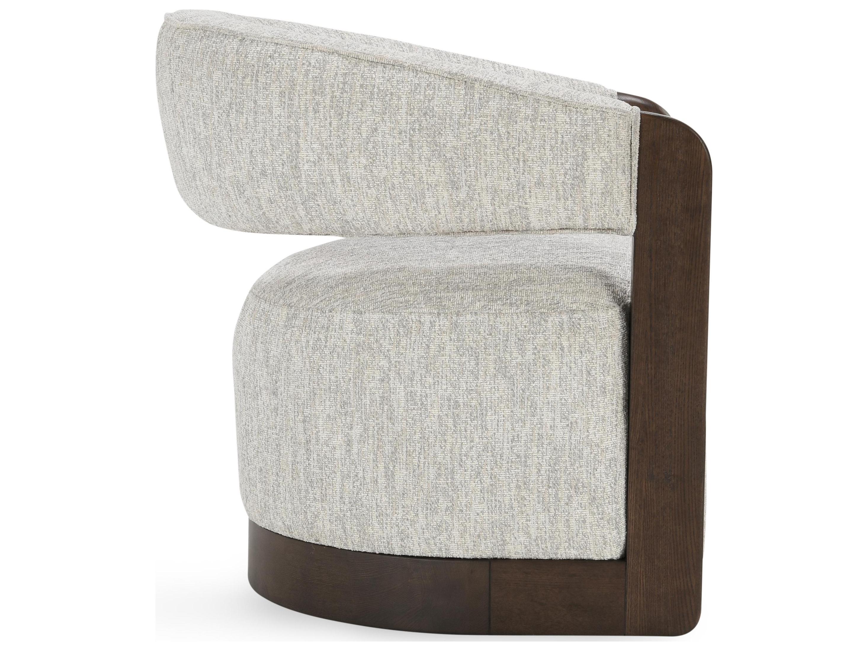 Classic Home James Swivel Brown Accent Chair