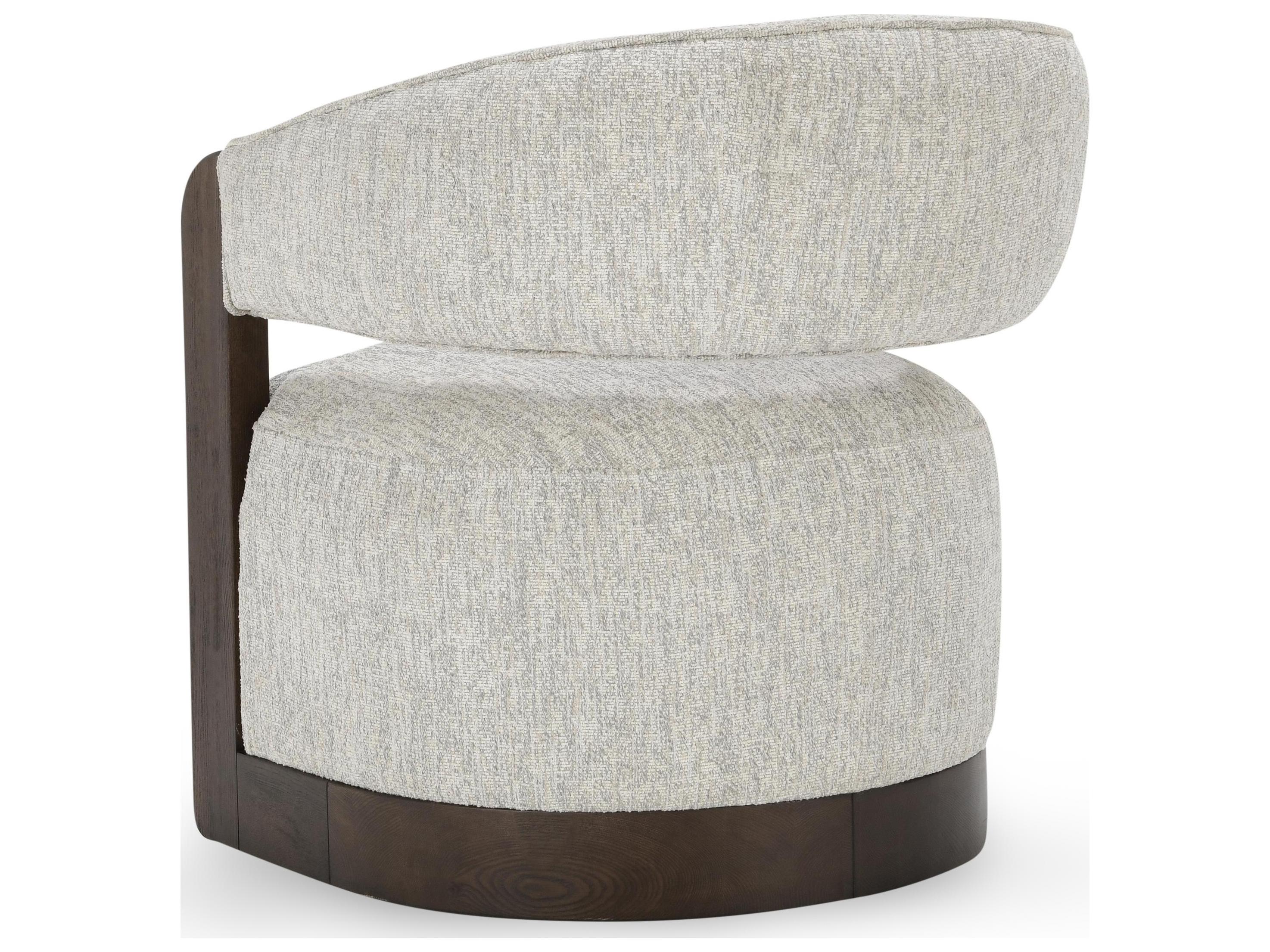 Classic Home James Swivel Brown Accent Chair