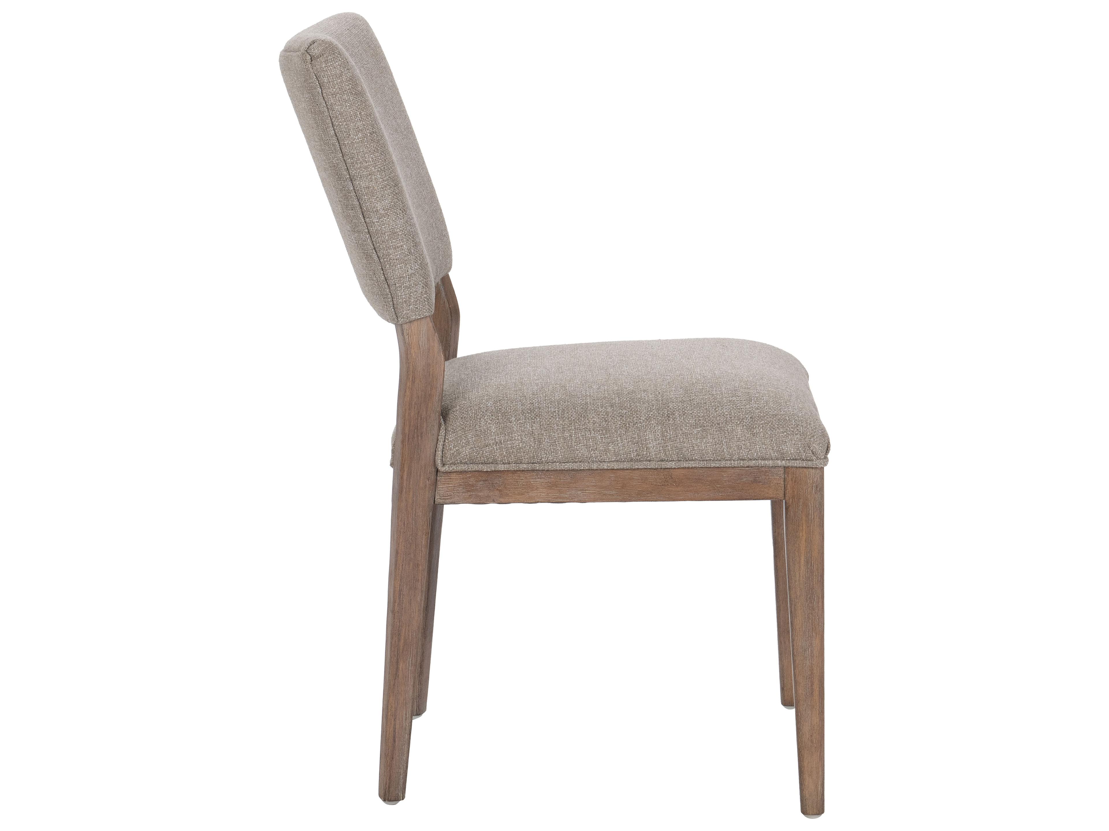 Classic Home Phillip Rubberwood Gray Upholstered Armless Dining Chair Set of 2