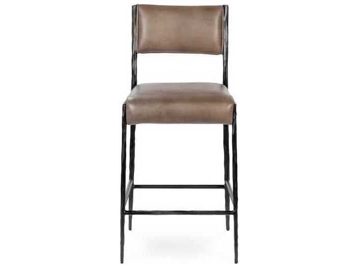 Classic Home Kayne Leather Counter Stool