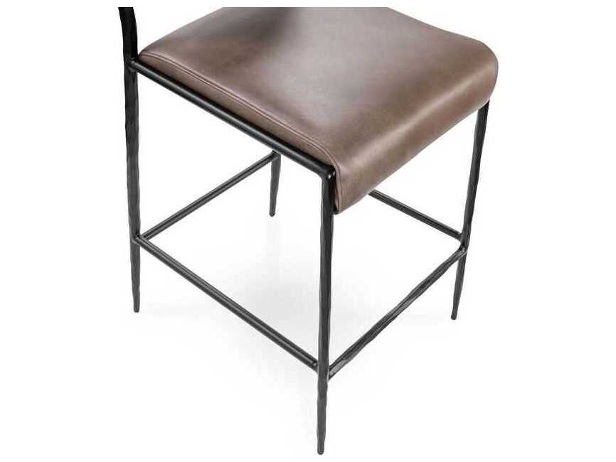 Classic Home Kayne Leather Counter Stool