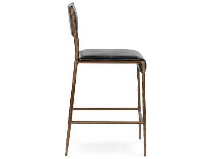Classic Home Kayne Leather Counter Stool
