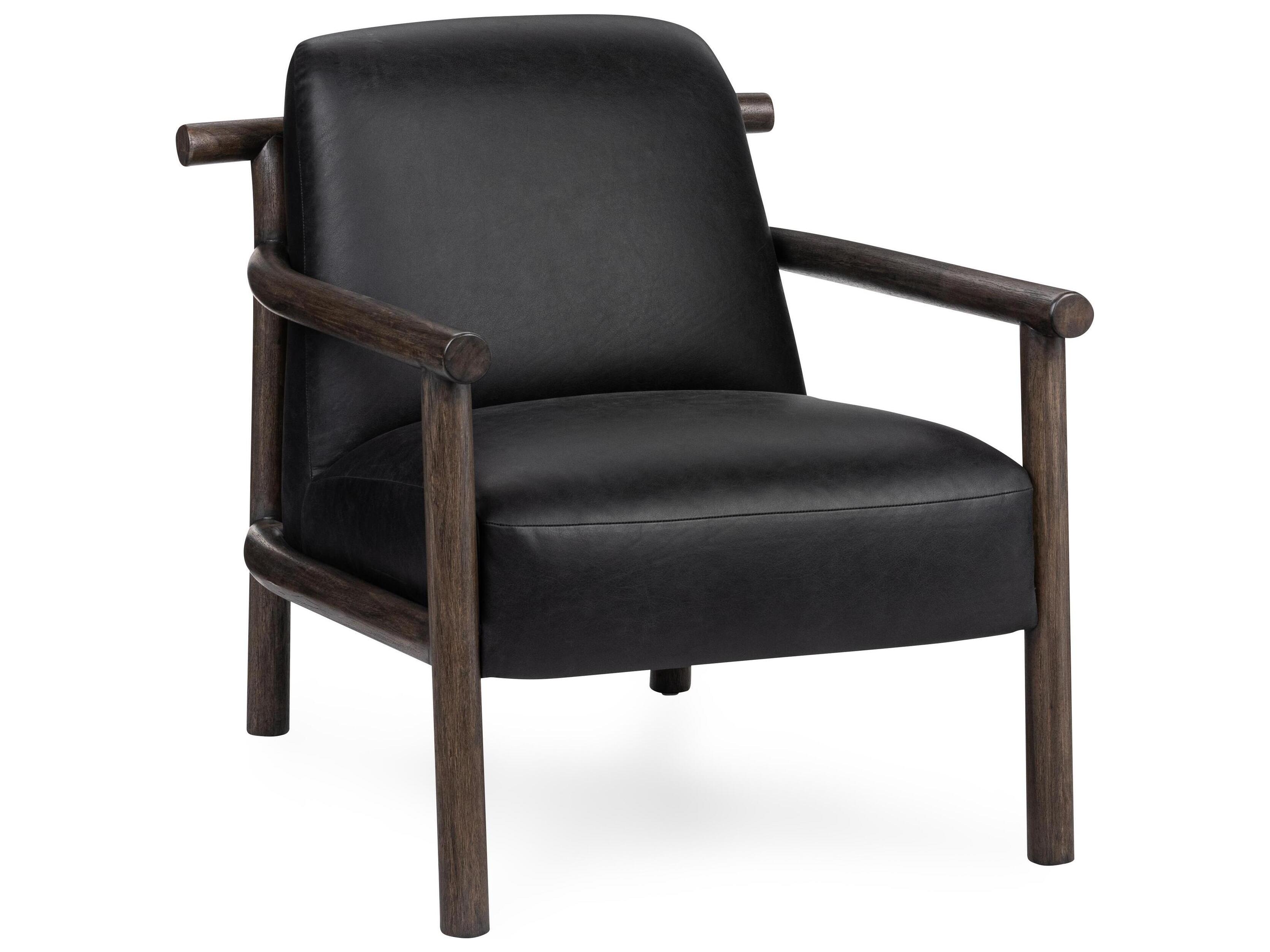 Classic Home Azoria Black Leather Accent Chair