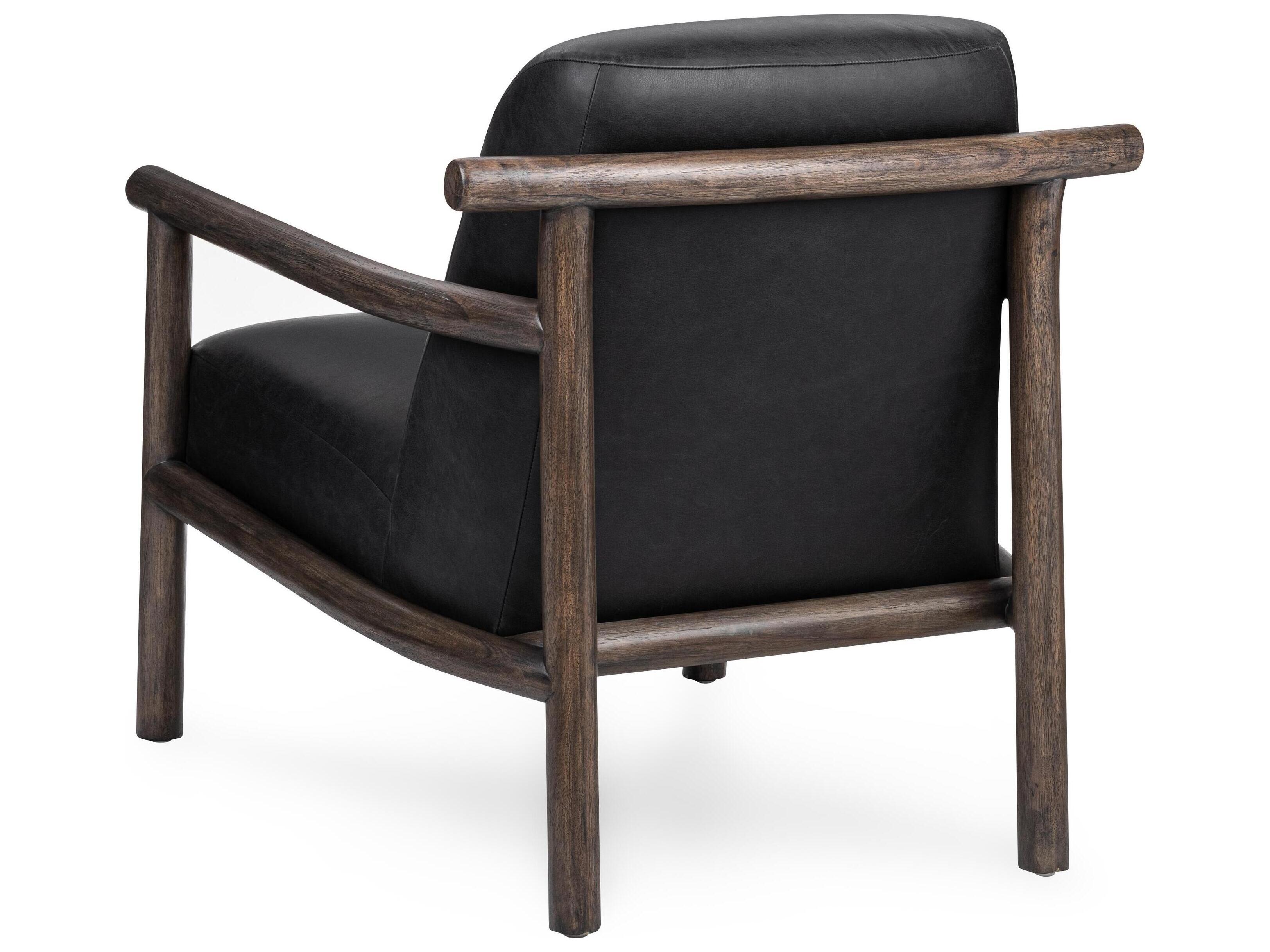 Classic Home Azoria Black Leather Accent Chair