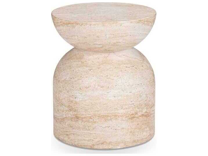 Classic Home Ridgewood Beige Accent Stool