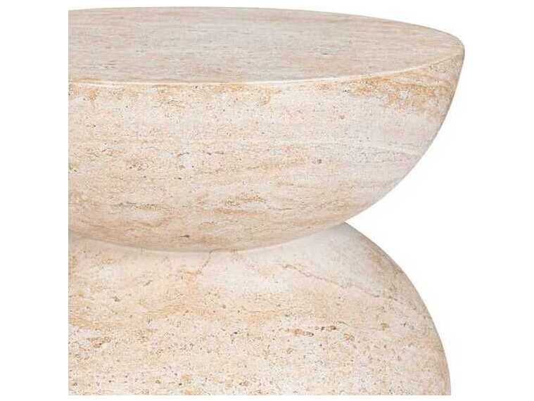 Classic Home Ridgewood Beige Accent Stool