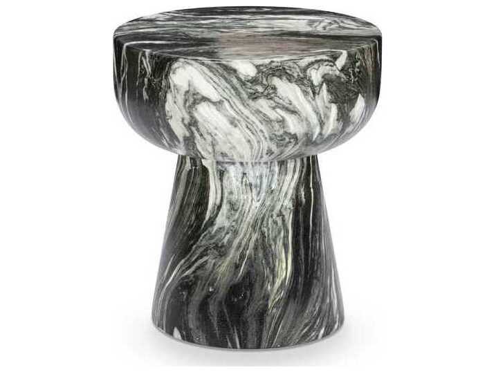 Classic Home Merz Green Accent Stool