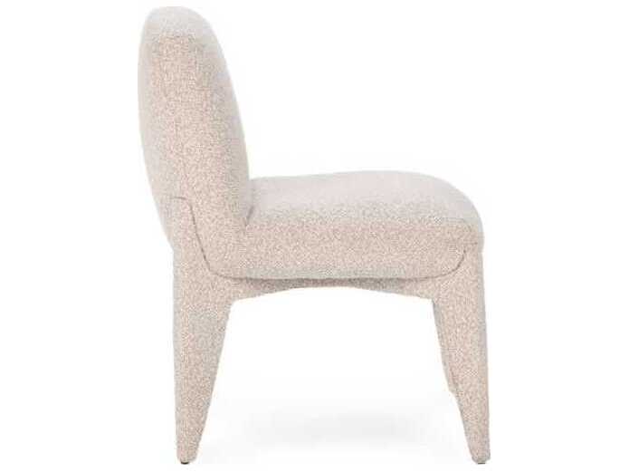 Classic Home Danson Beige Upholstered Armless Dining Chair