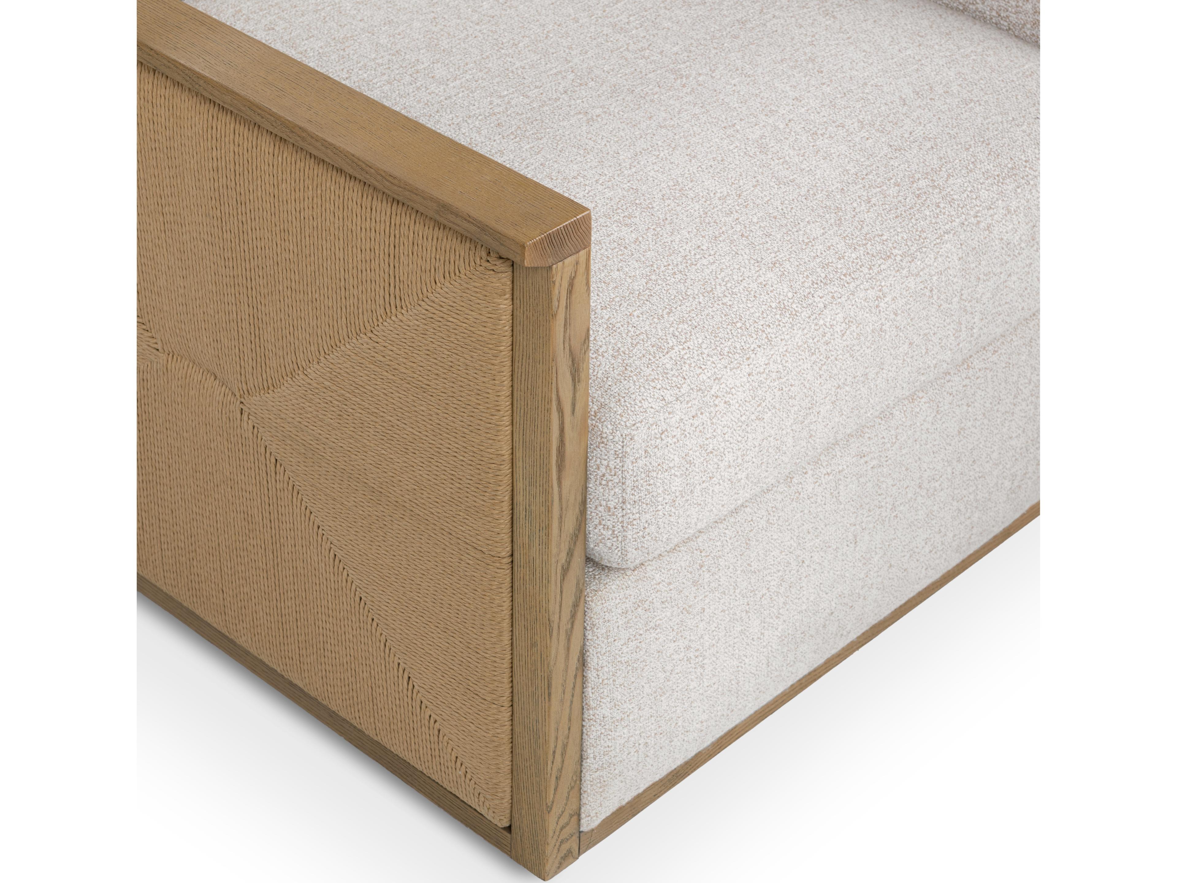 Classic Home Norman Swivel Beige Accent Chair