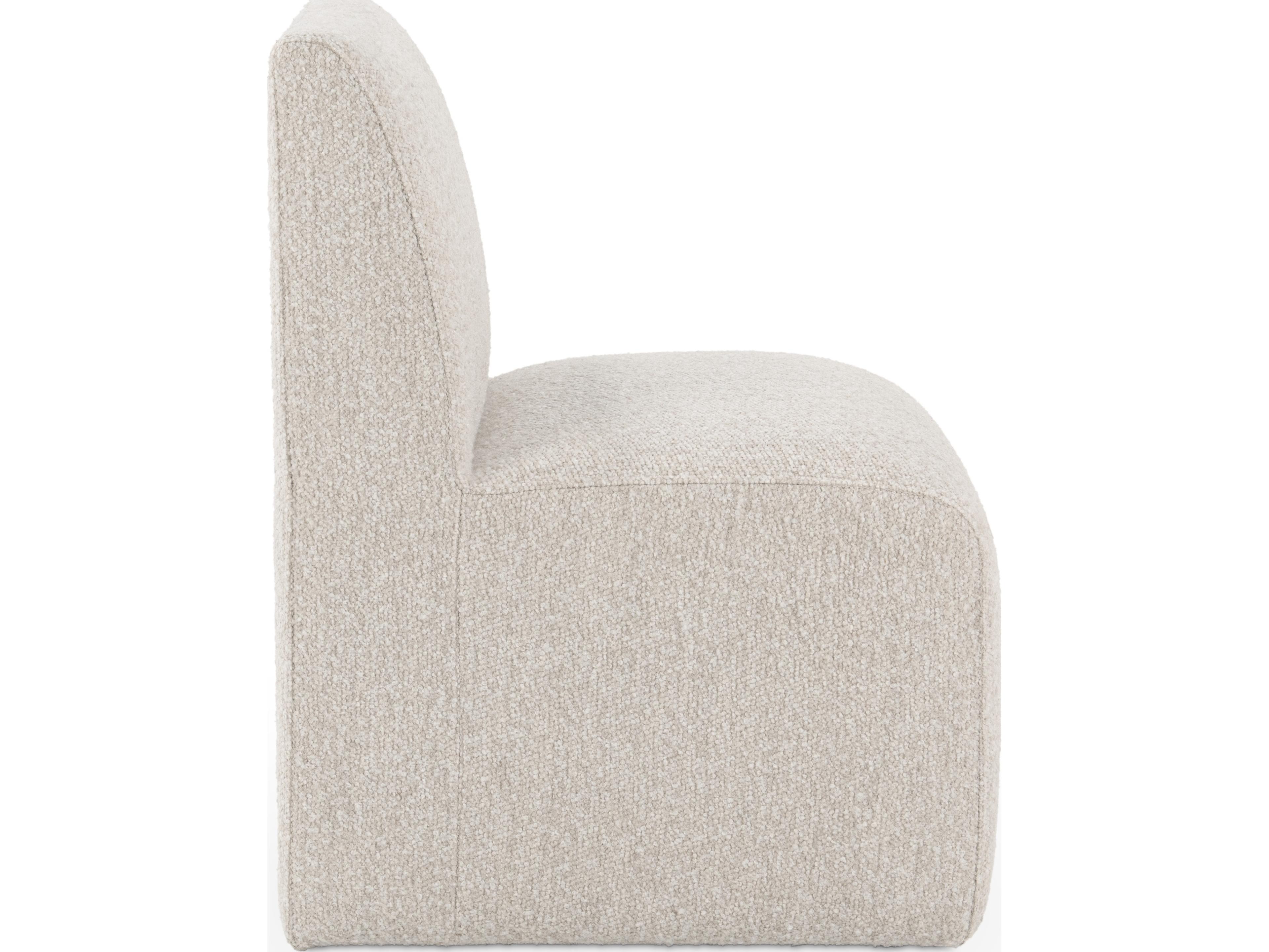 Classic Home Brighton Beige Upholstered Armless Dining Chair