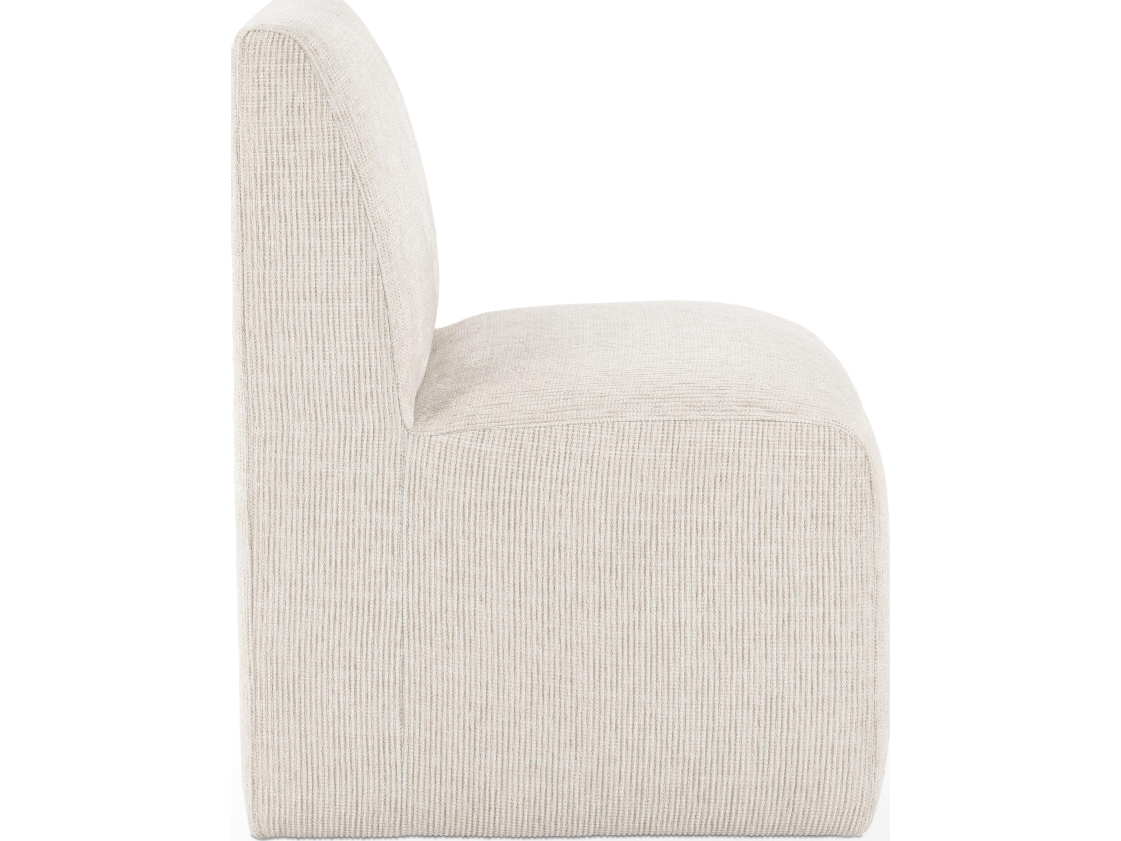 Classic Home Brighton Beige Upholstered Armless Dining Chair