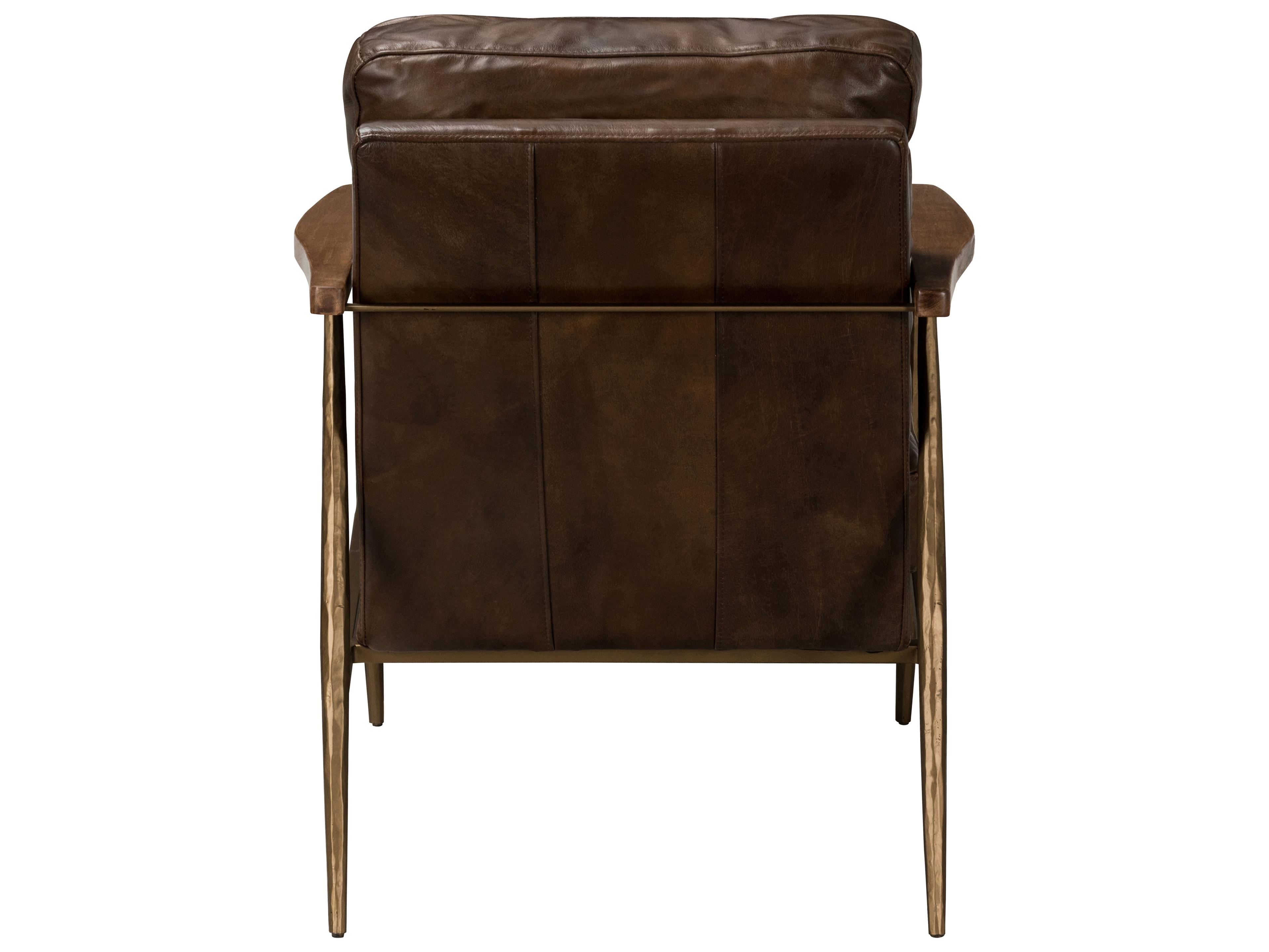 Classic Home Christopher Bronze Leather Accent Chair