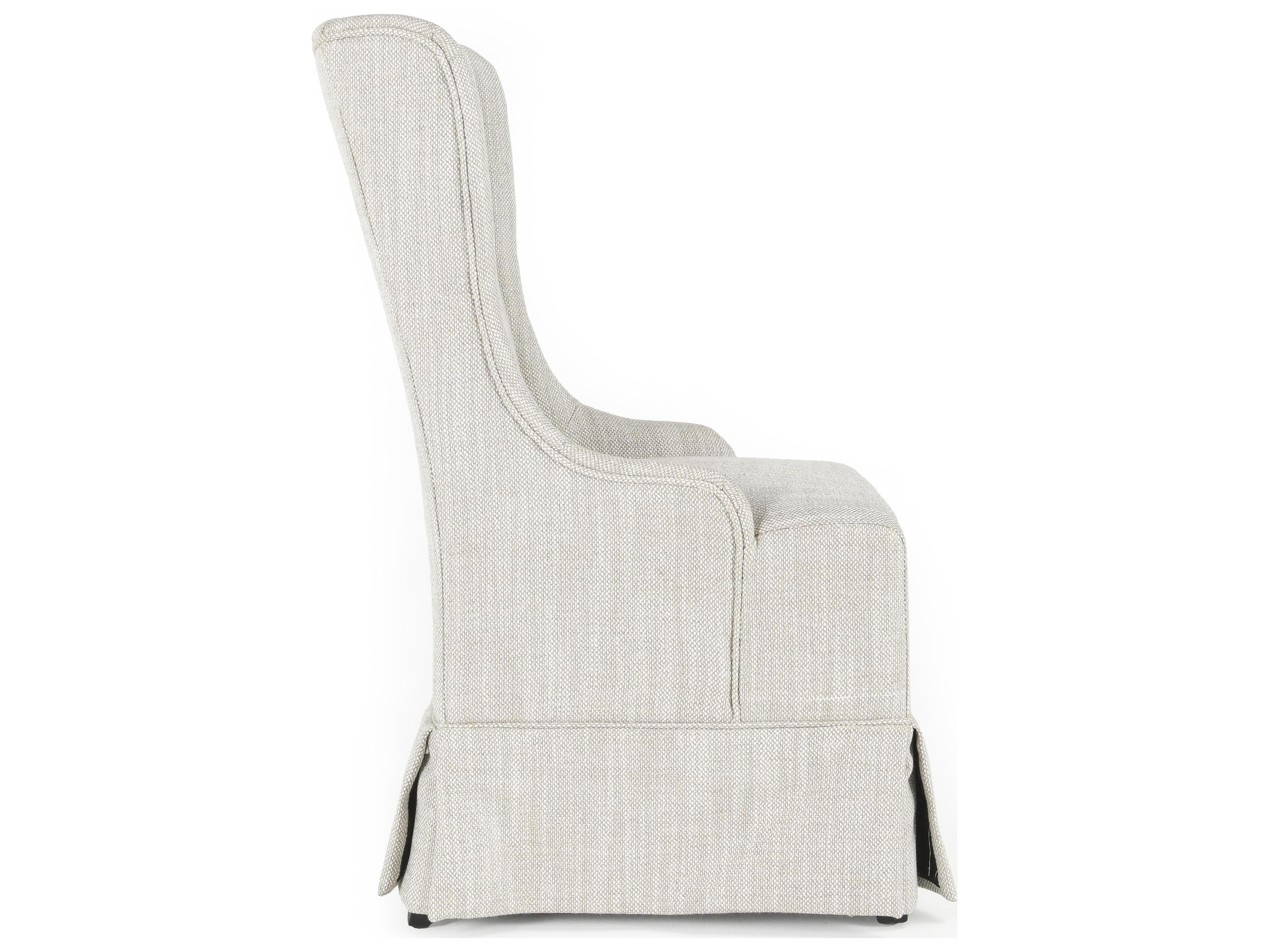 Classic Home Melrose Birch Wood Natural Upholstered Armless Dining Chair