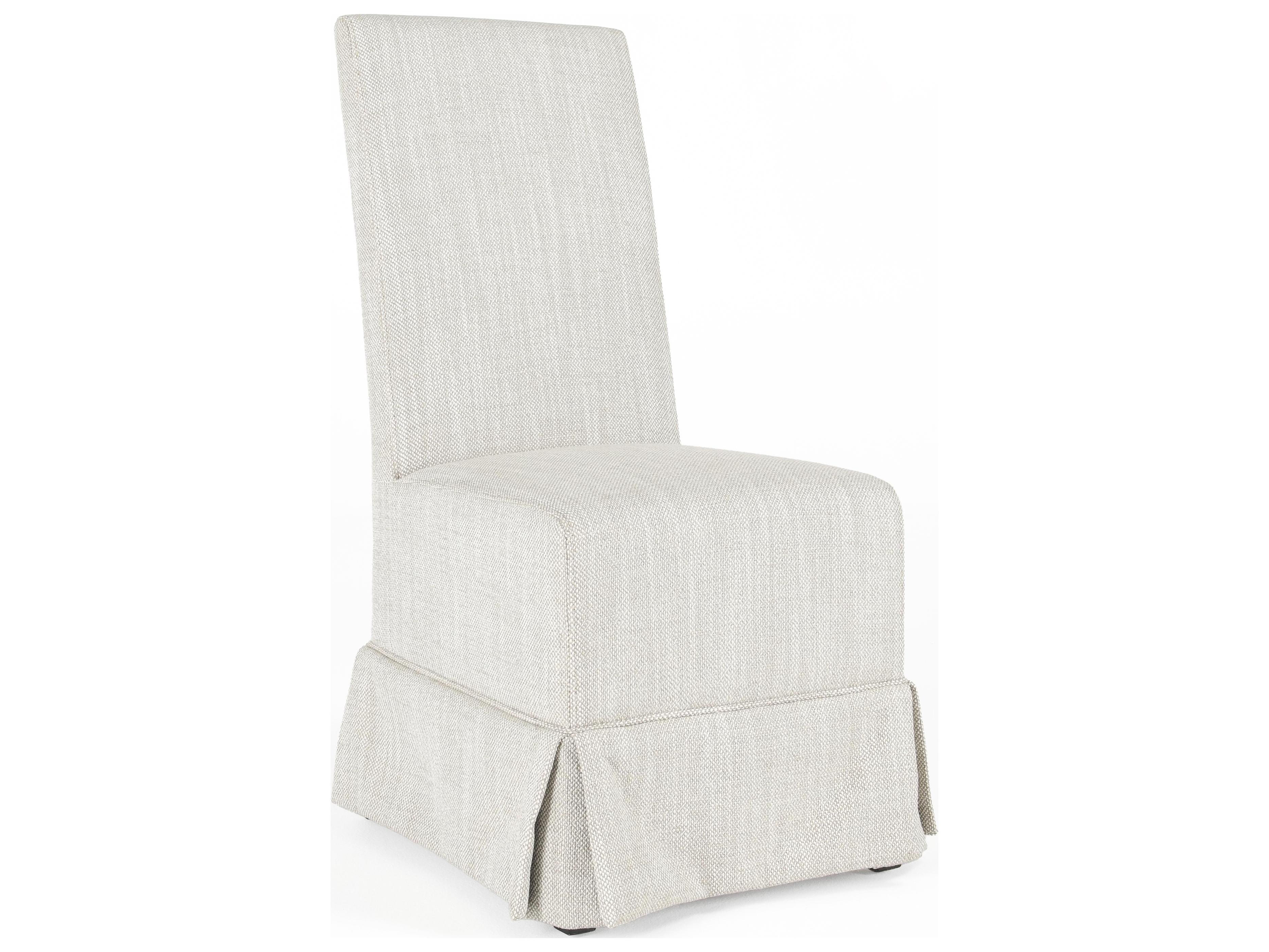 Classic Home Melrose Birch Wood Natural Upholstered Armless Dining Chair Set of 2