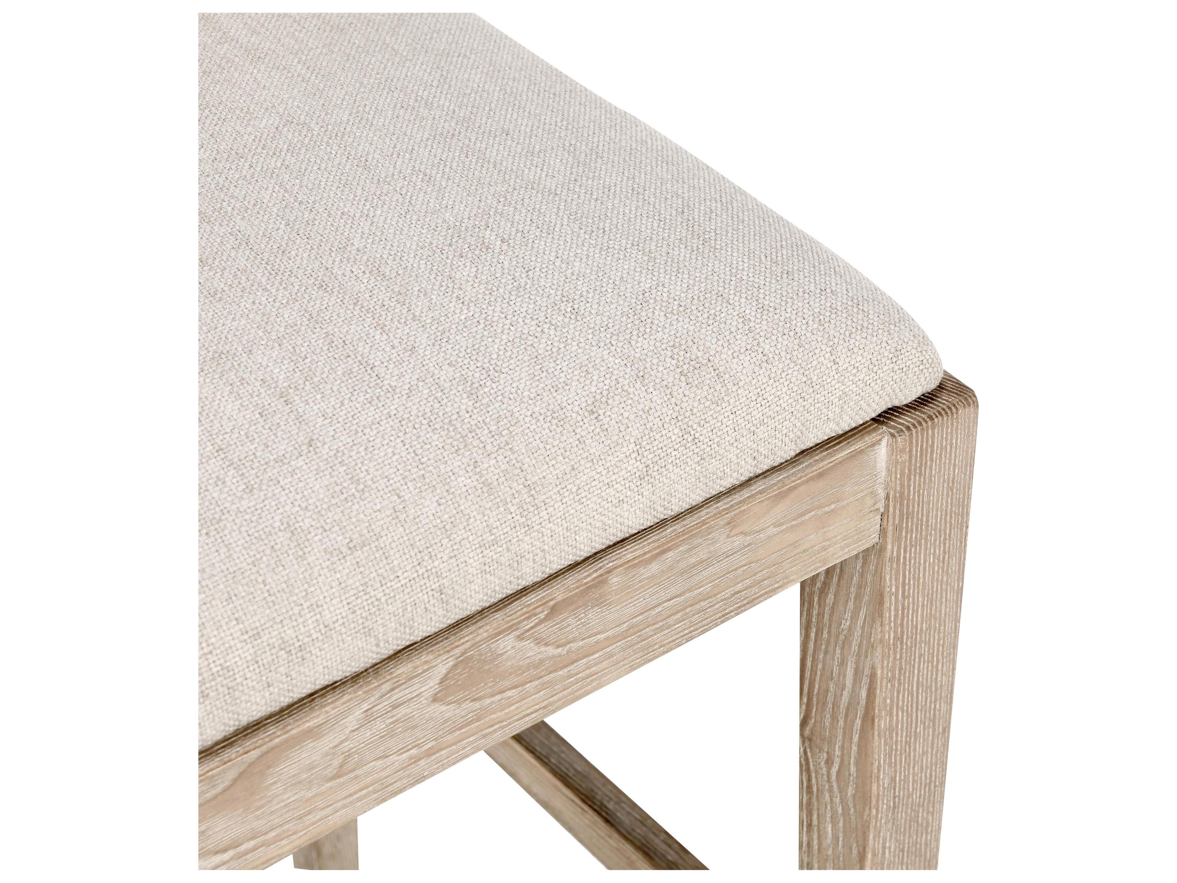 Classic Home Beck Sand Upholstered Rubberwood Bar Stool