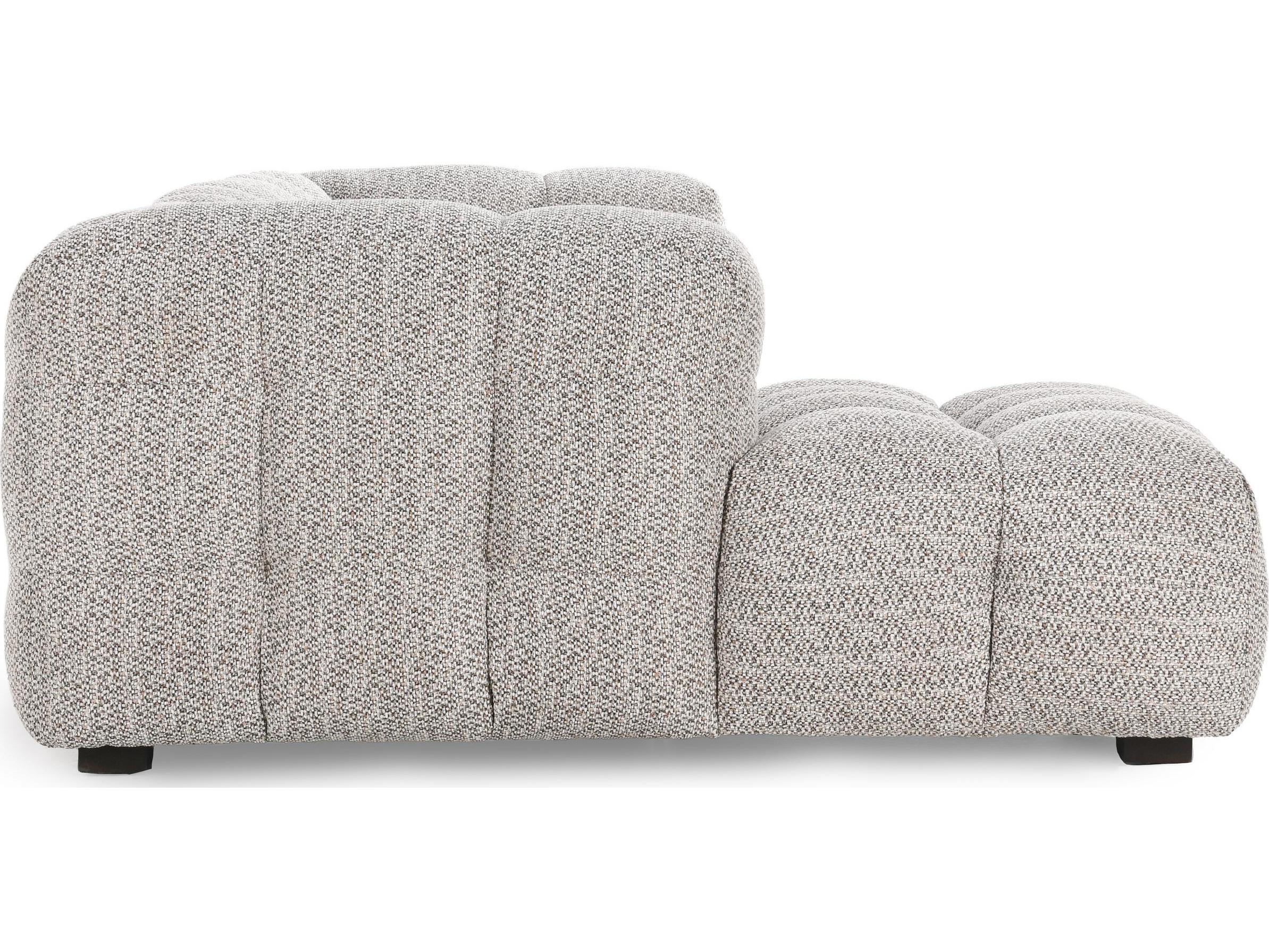 Classic Home Walter Gray Upholstered Sectional Sofa