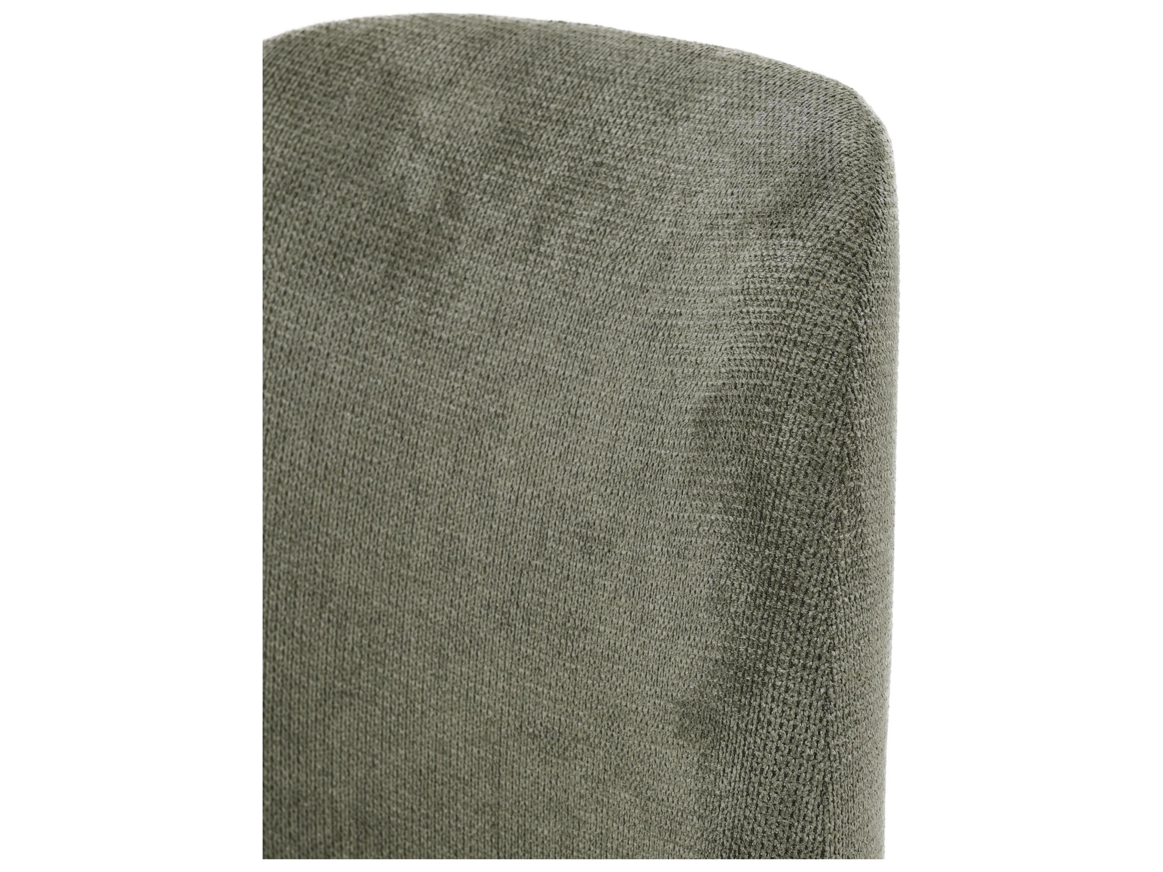 Classic Home Jocelyn Rubberwood Black Upholstered Armless Dining Chair