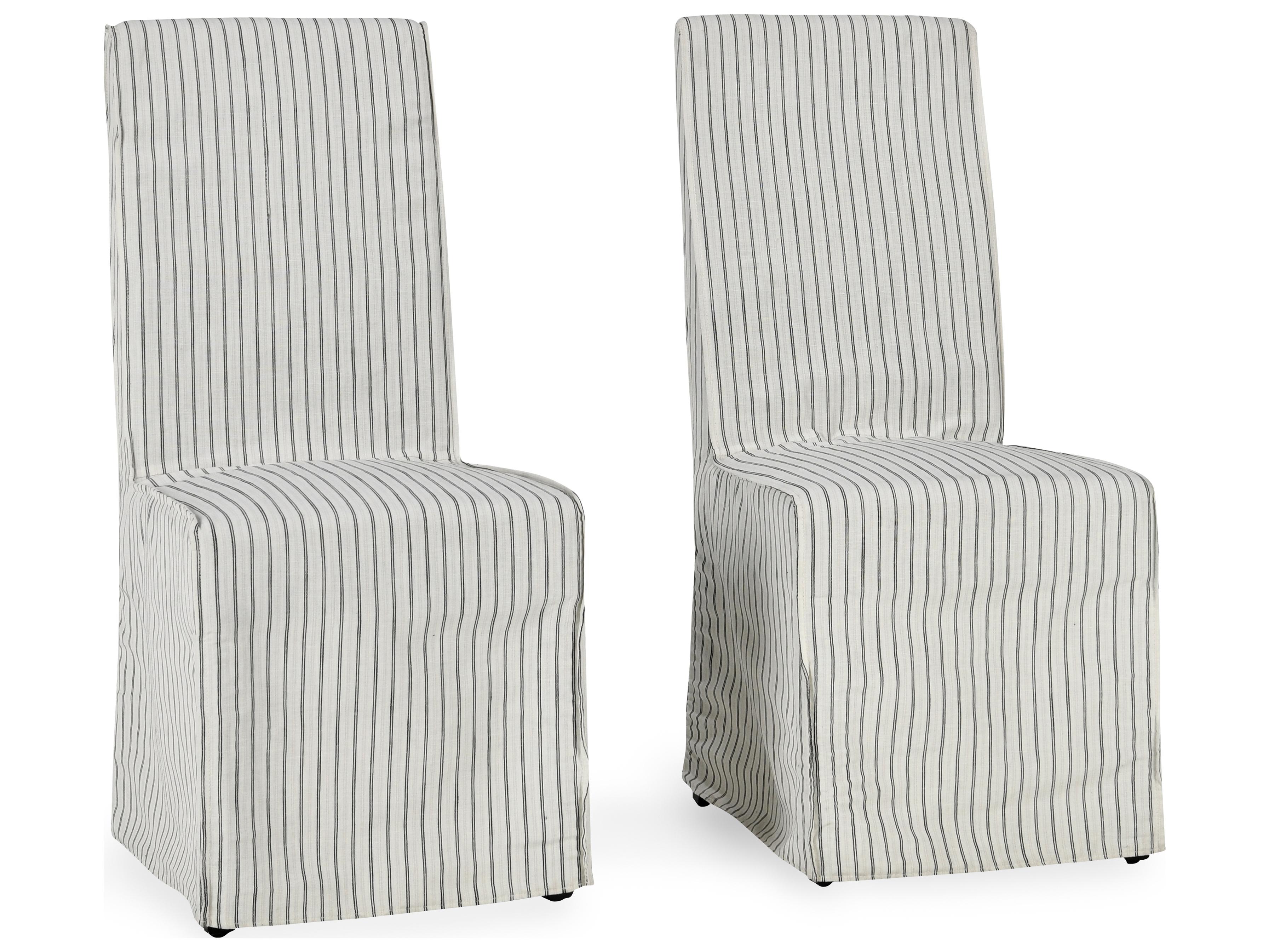 Classic Home Arianna Birch Wood Black Upholstered Armless Dining Chair Set of 2