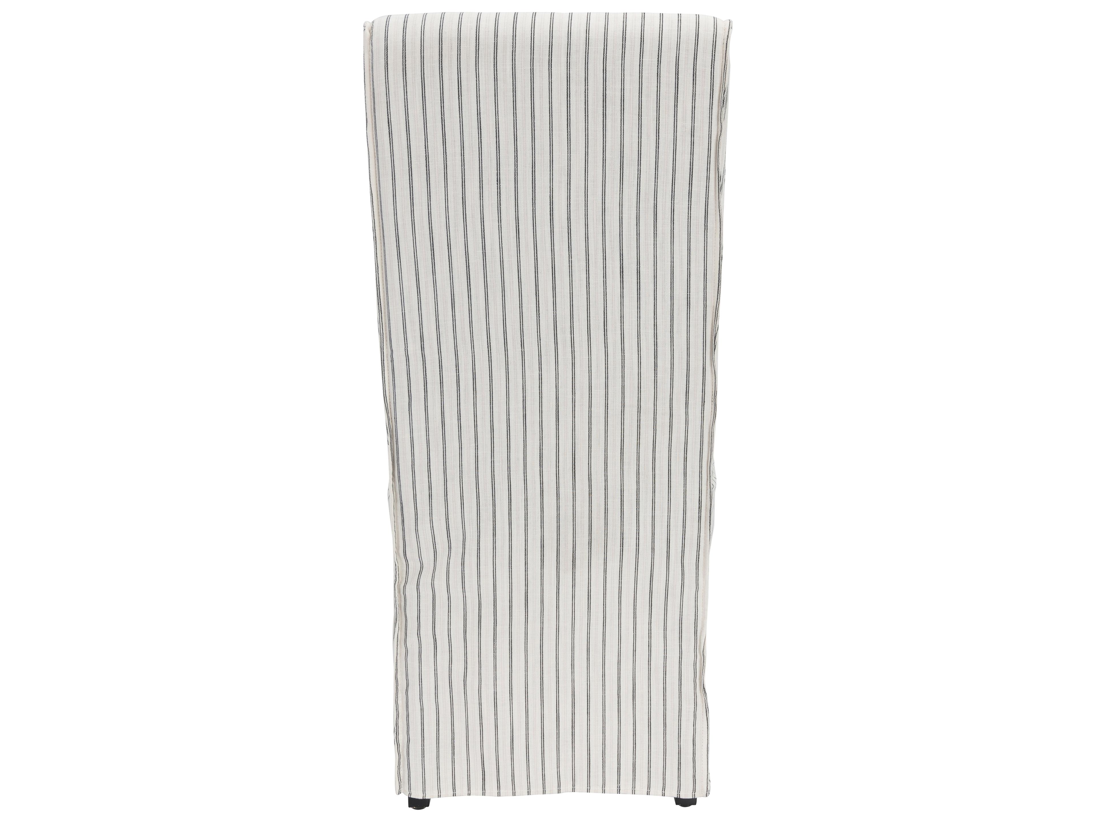 Classic Home Arianna Birch Wood Black Upholstered Armless Dining Chair Set of 2