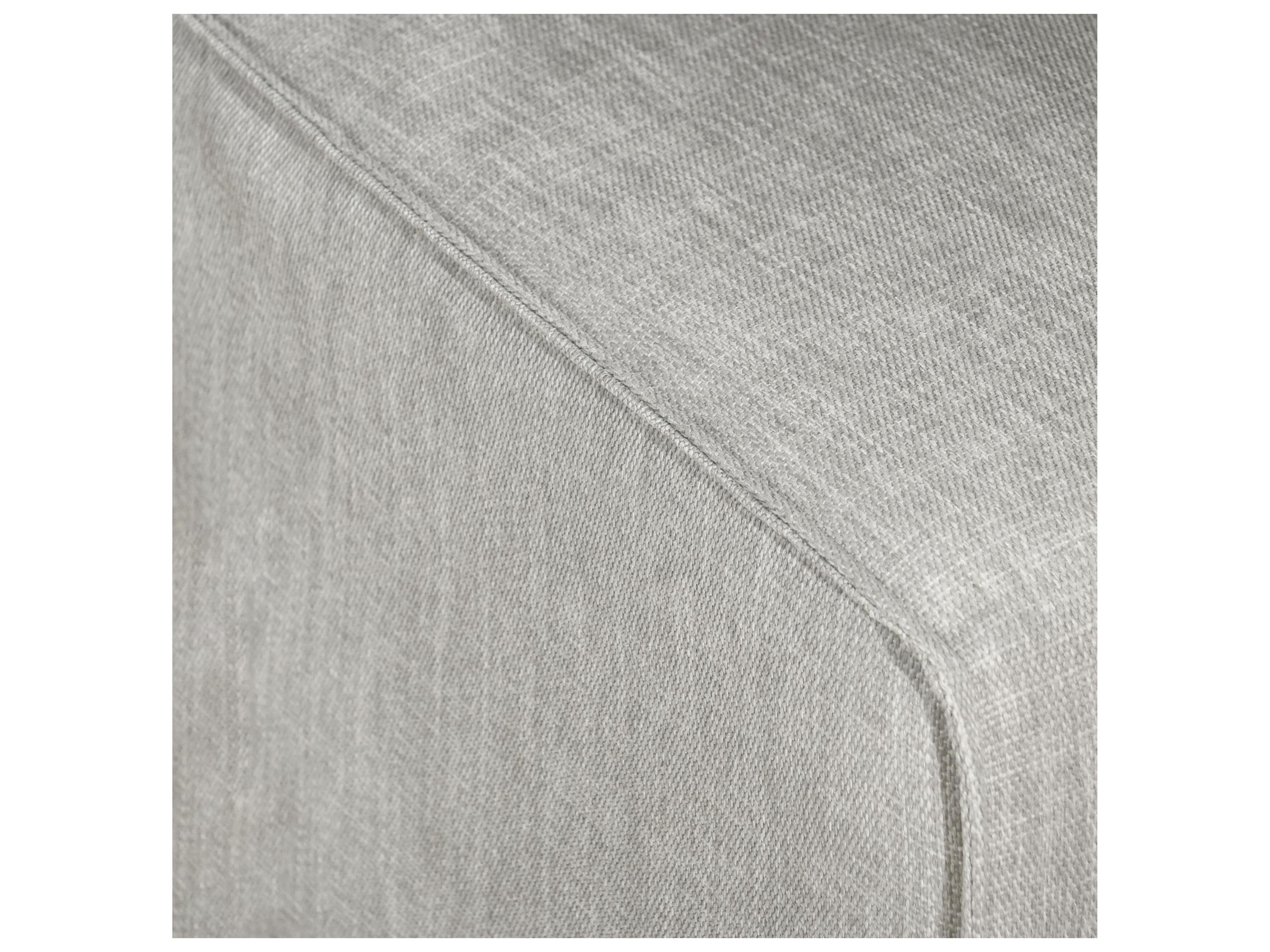 Classic Home Jordan Birch Wood Gray Upholstered Armless Dining Chair Set of 2