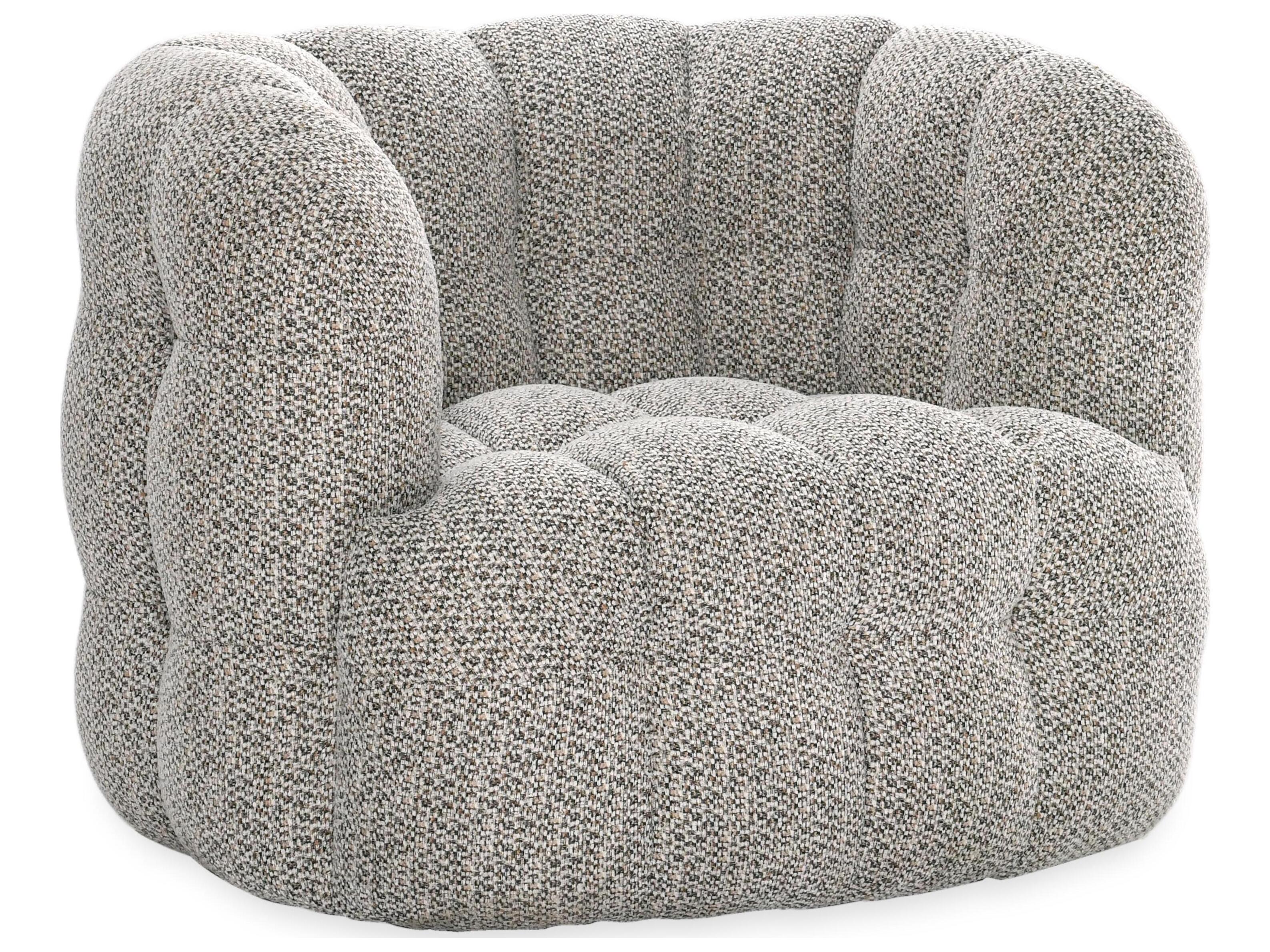 Classic Home Walter Swivel Gray Accent Chair