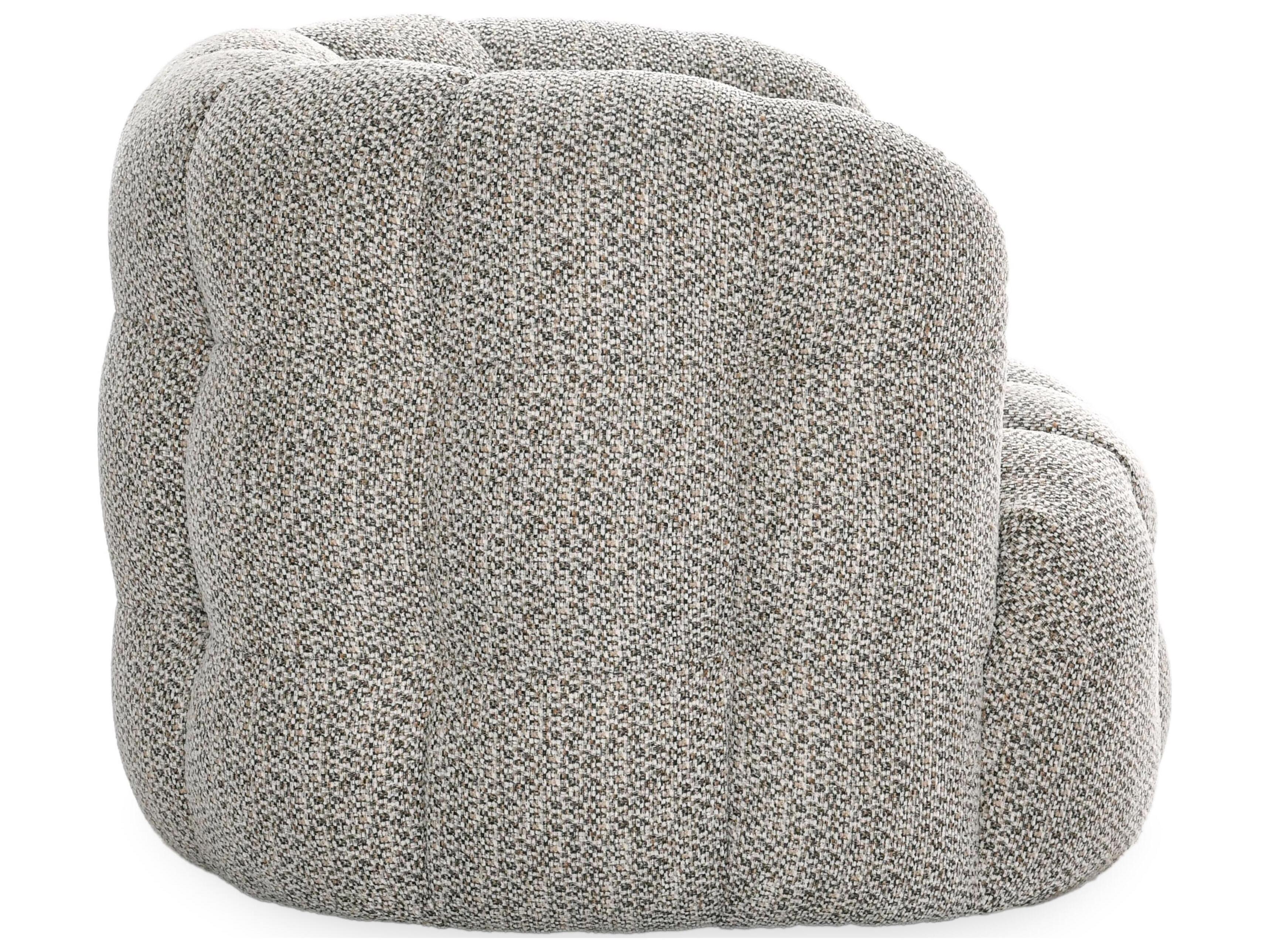 Classic Home Walter Swivel Gray Accent Chair