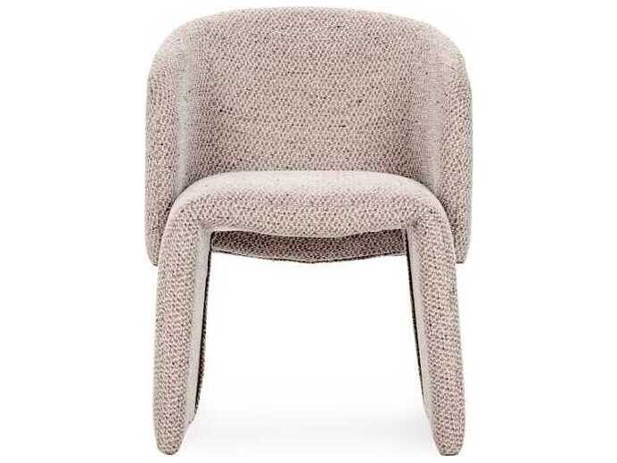 Classic Home Halstead Beige Upholstered Arm Dining Chair