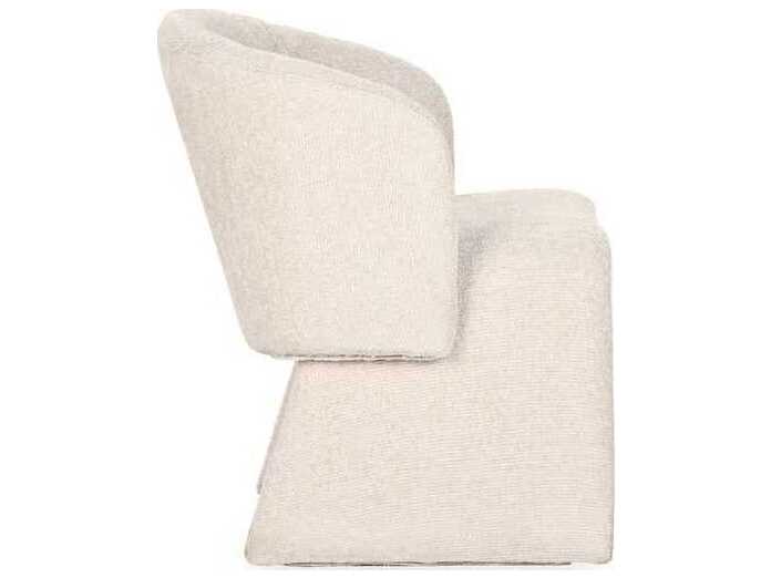 Classic Home Halstead Natural Upholstered Arm Dining Chair