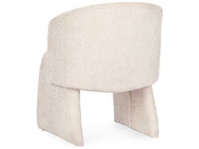 Classic Home Halstead Natural Upholstered Arm Dining Chair