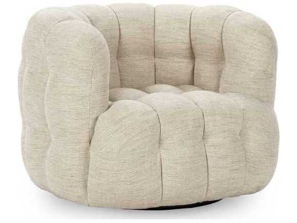 Classic Home Walter Swivel Beige Accent Chair