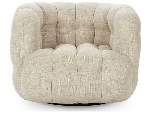 Classic Home Walter Swivel Beige Accent Chair