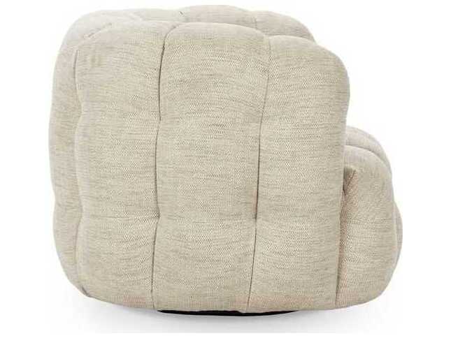 Classic Home Walter Swivel Beige Accent Chair