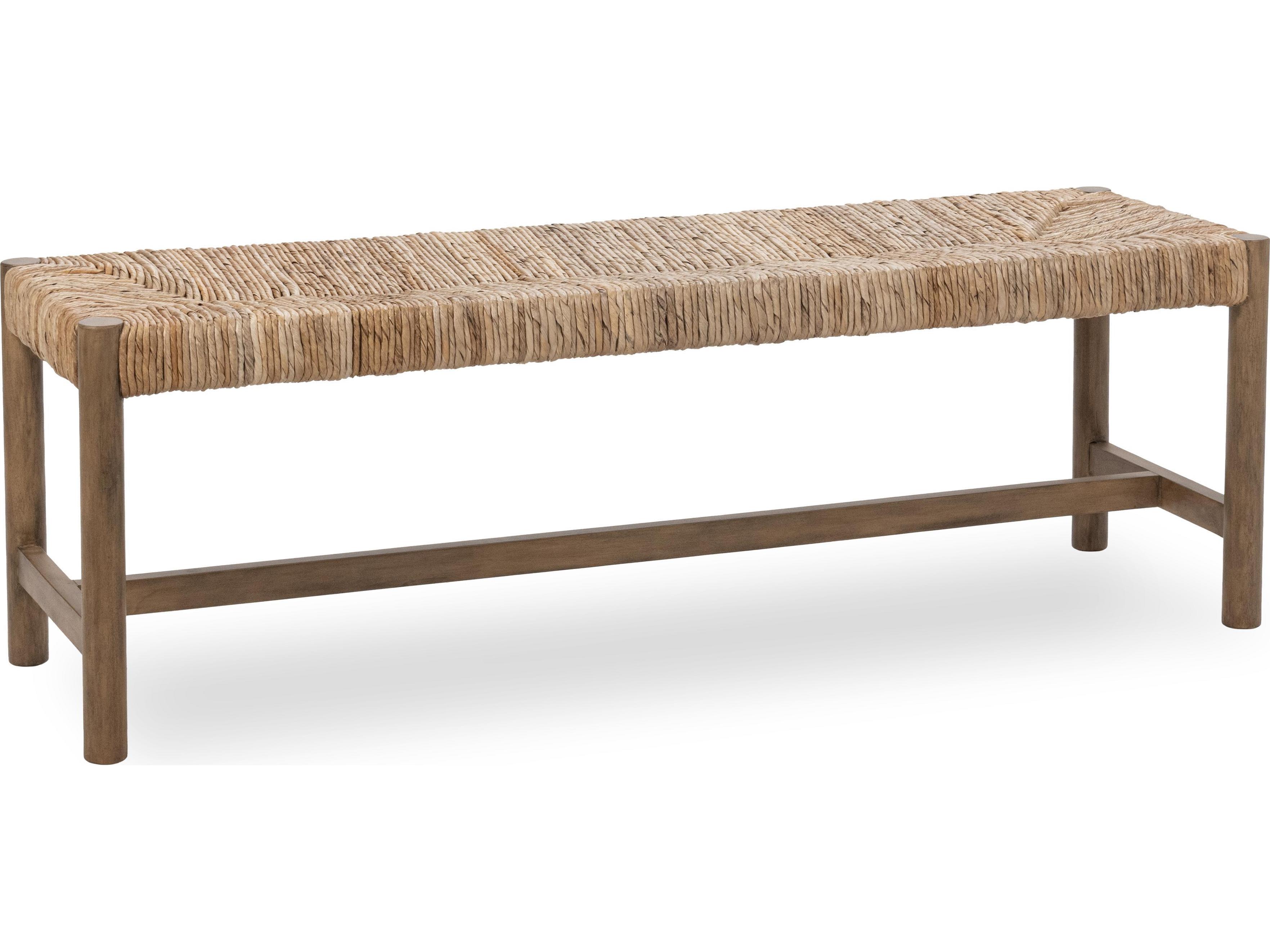 Classic Home Zaylen Brown Wash Accent Bench