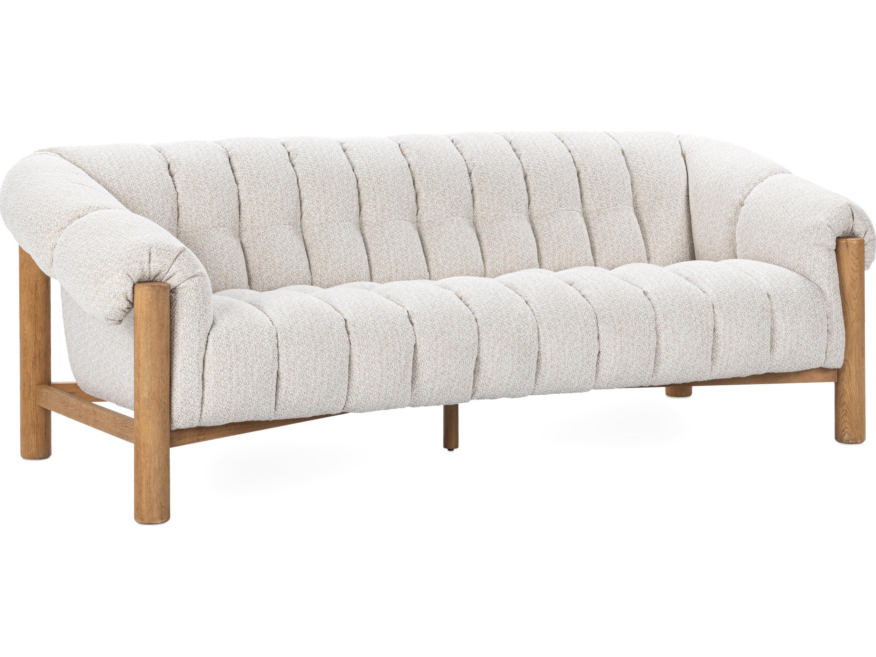 Classic Home Sansa Cream Upholstered Sofa